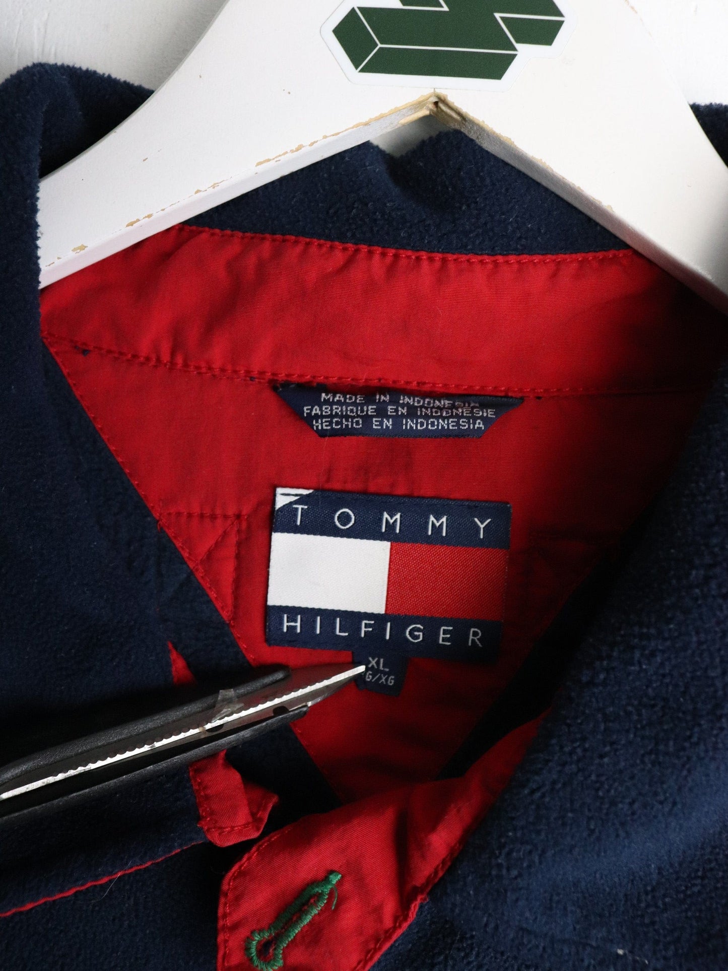 Vintage Tommy Hilfiger Jacket Mens XL Blue Fleece from propervintagecanada