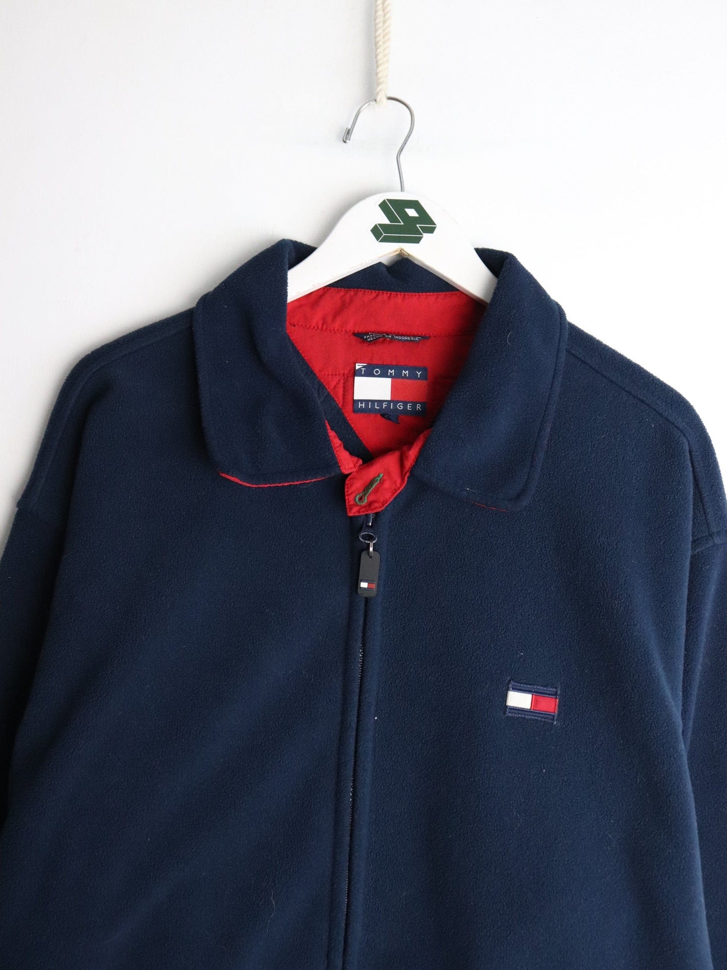 Vintage Tommy Hilfiger Jacket Mens XL Blue Fleece from propervintagecanada