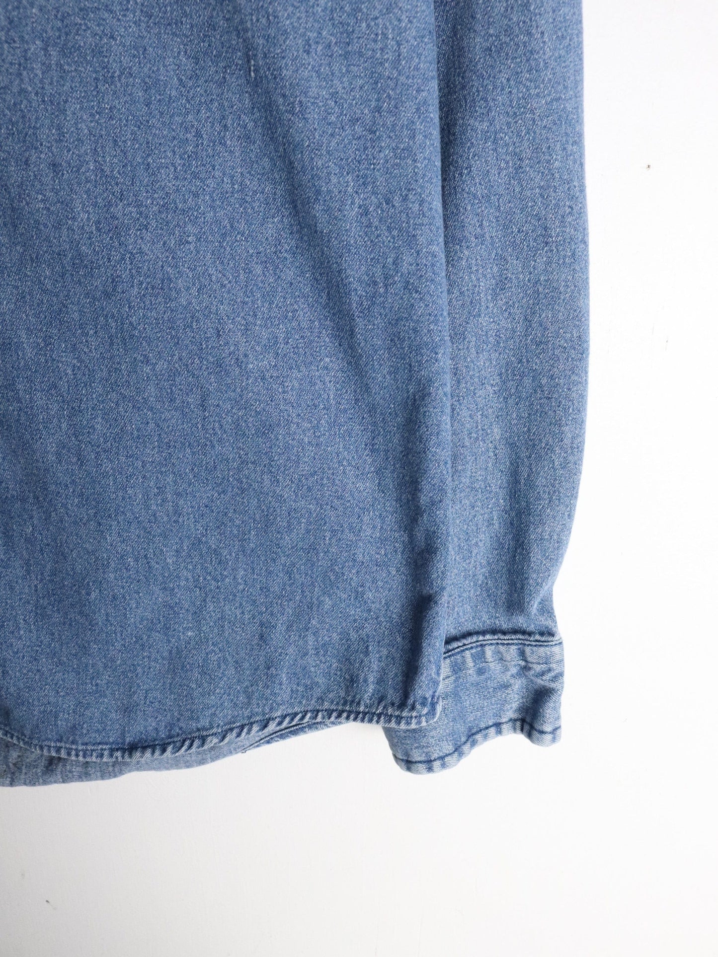 Vintage Tommy Hilfiger Shirt Youth XL Blue Denim Button Up from propervintagecanada