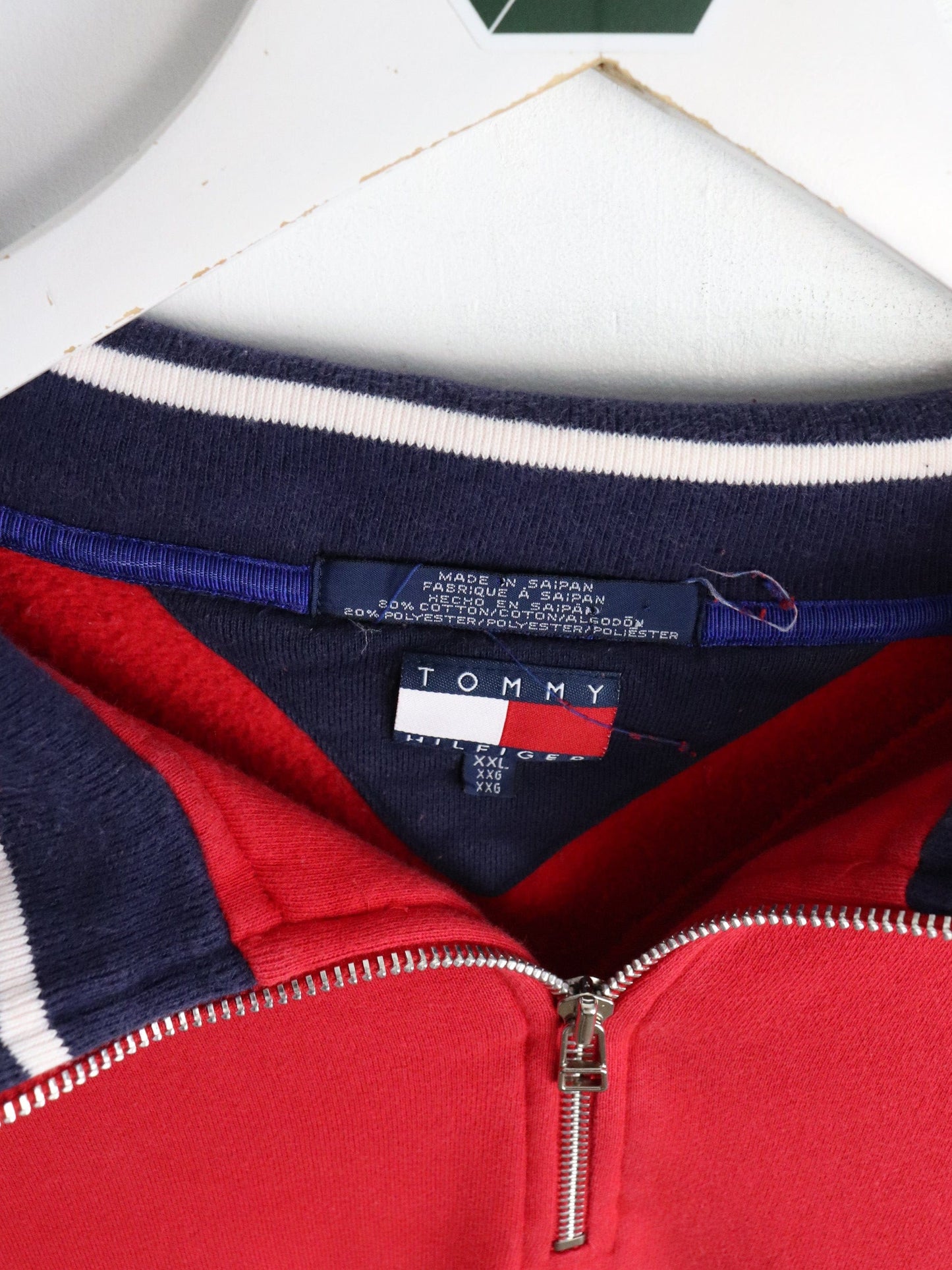 Vintage Tommy Hilfiger Sweatshirt Mens 2XL Red from propervintagecanada
