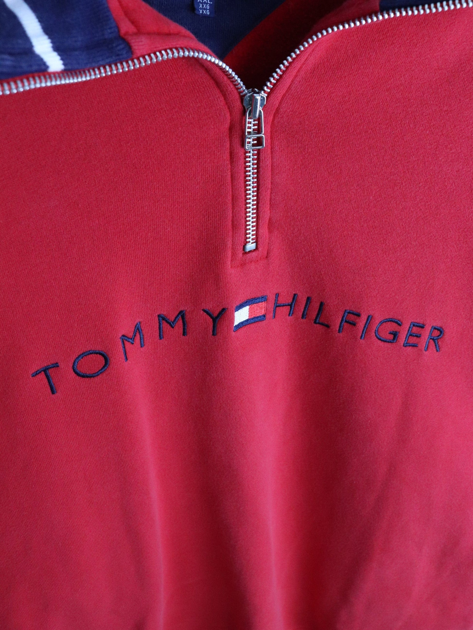 Vintage Tommy Hilfiger Sweatshirt Mens 2XL Red from propervintagecanada