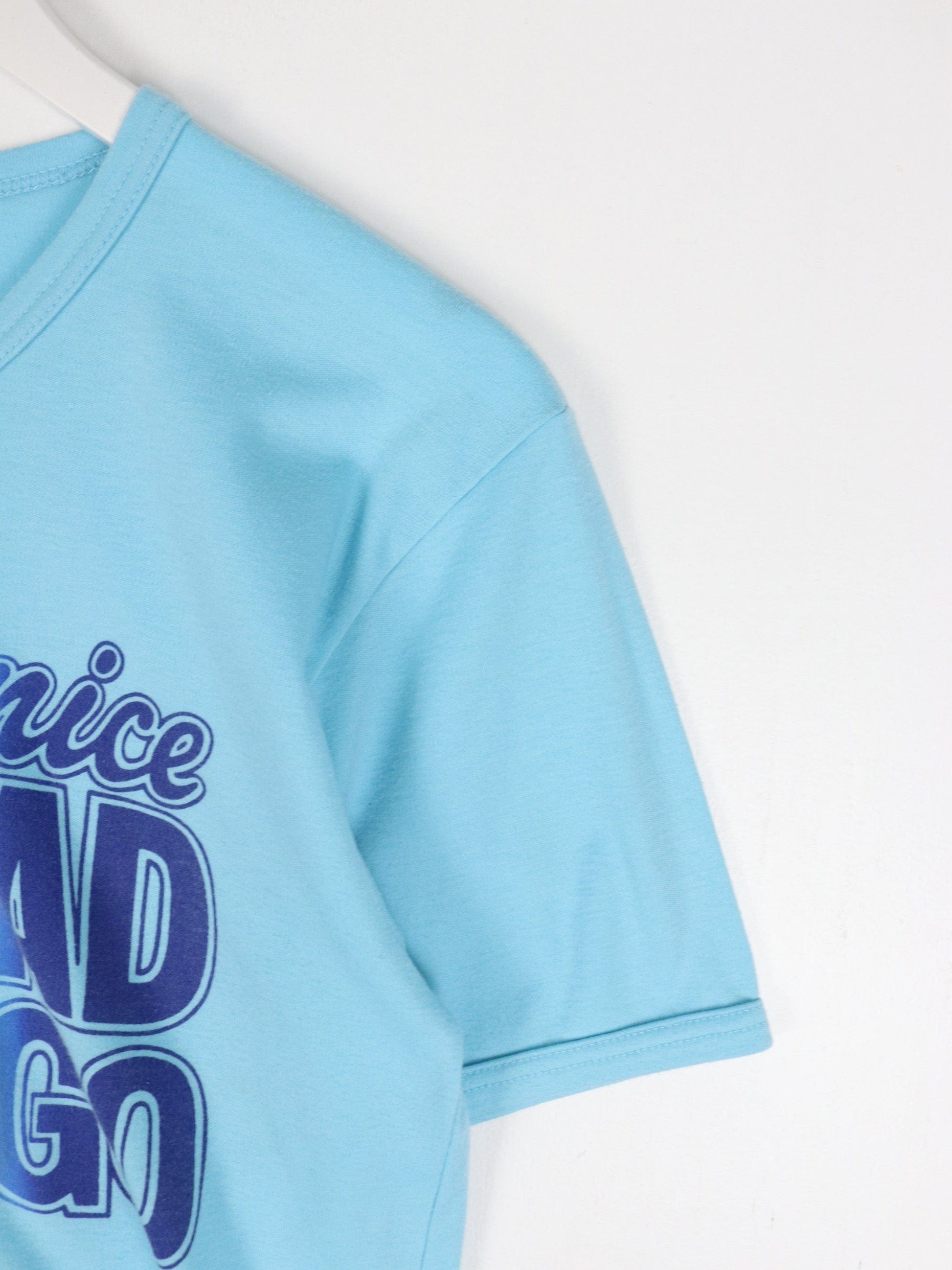 Vintage Trinidad & Tobago T Shirt Fits Mens Small Blue 80s from propervintagecanada