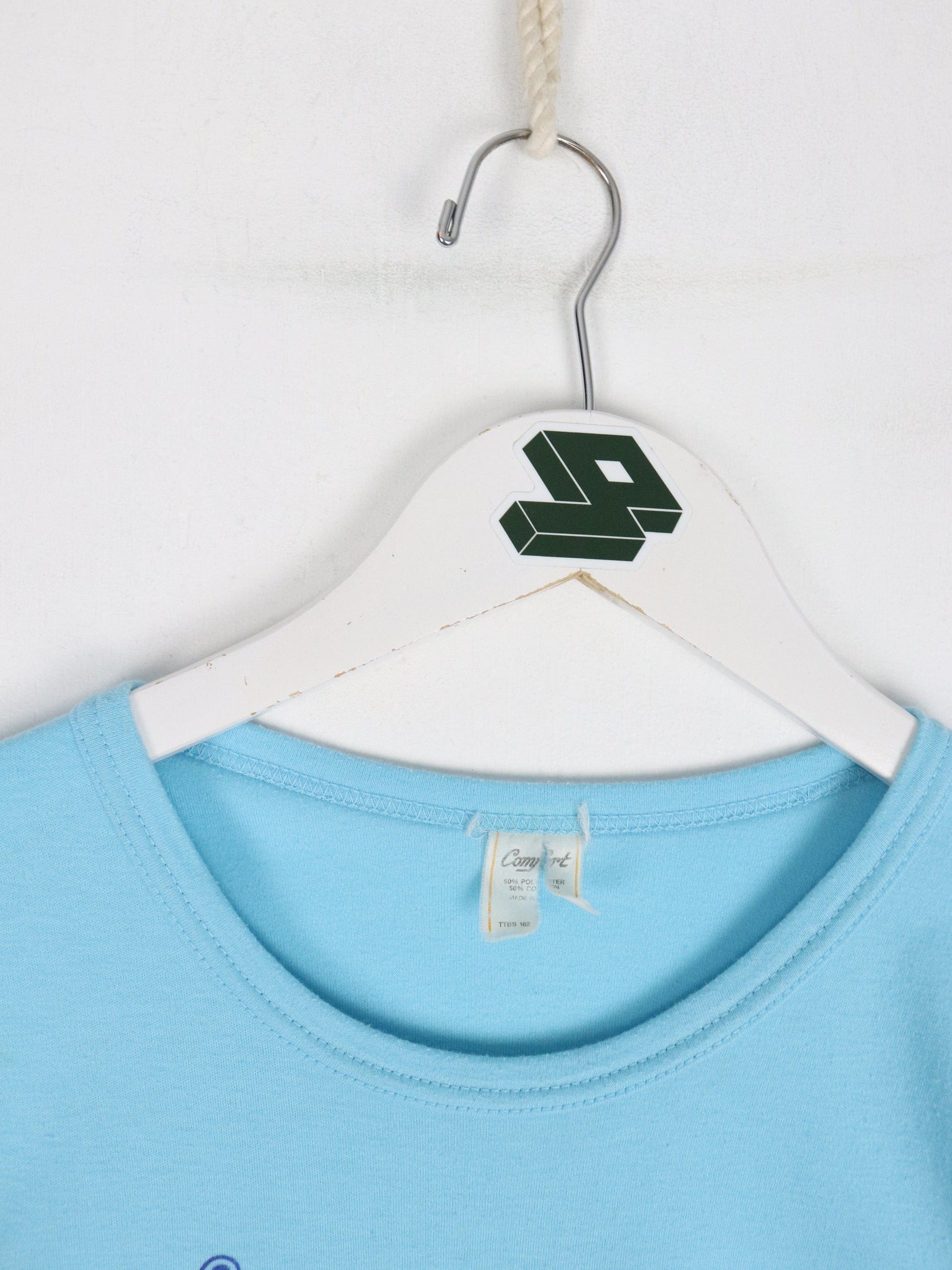 Vintage Trinidad & Tobago T Shirt Fits Mens Small Blue 80s from propervintagecanada