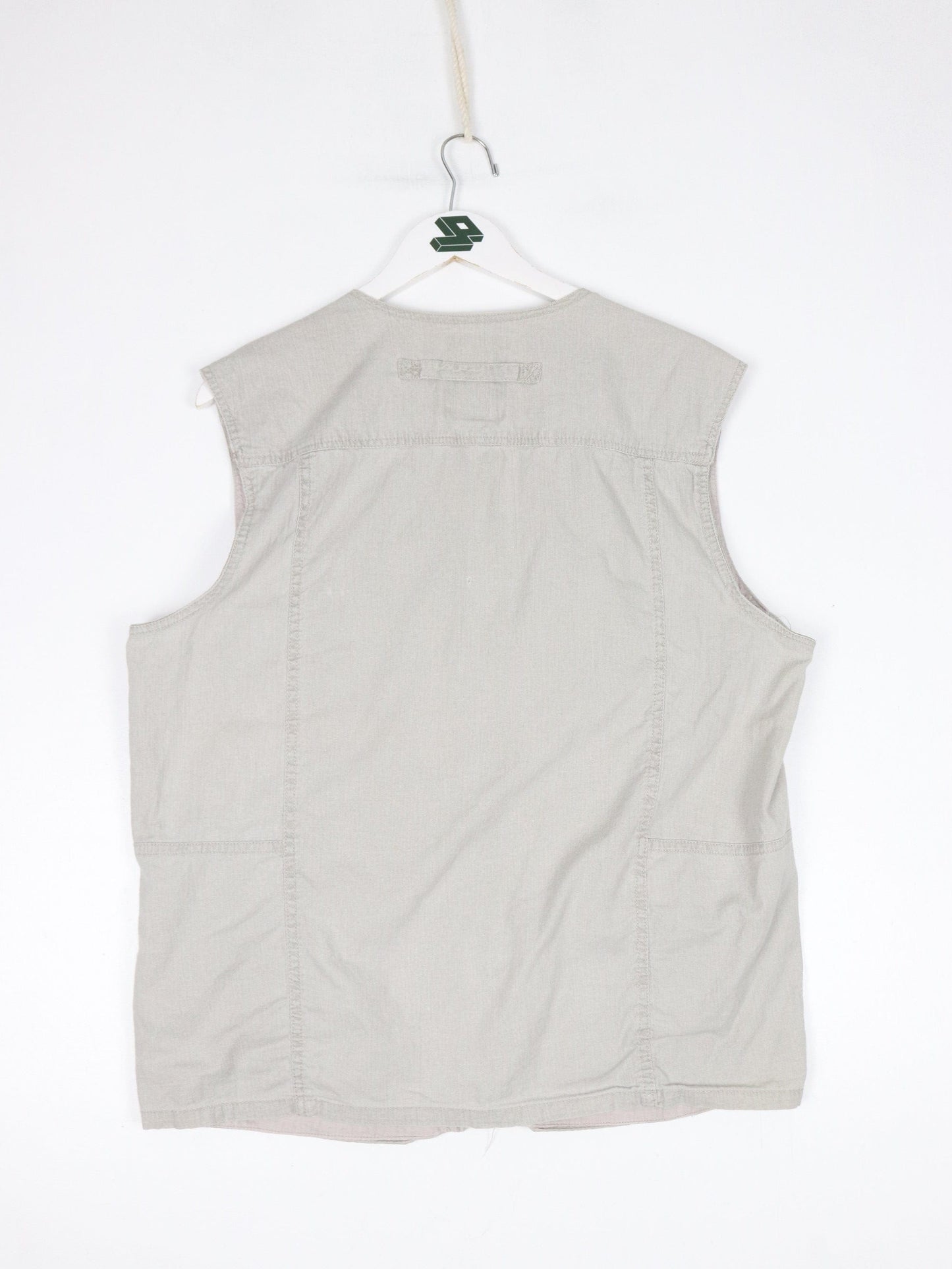 Vintage TT & CO Vest Mens Medium Beige Outdoors