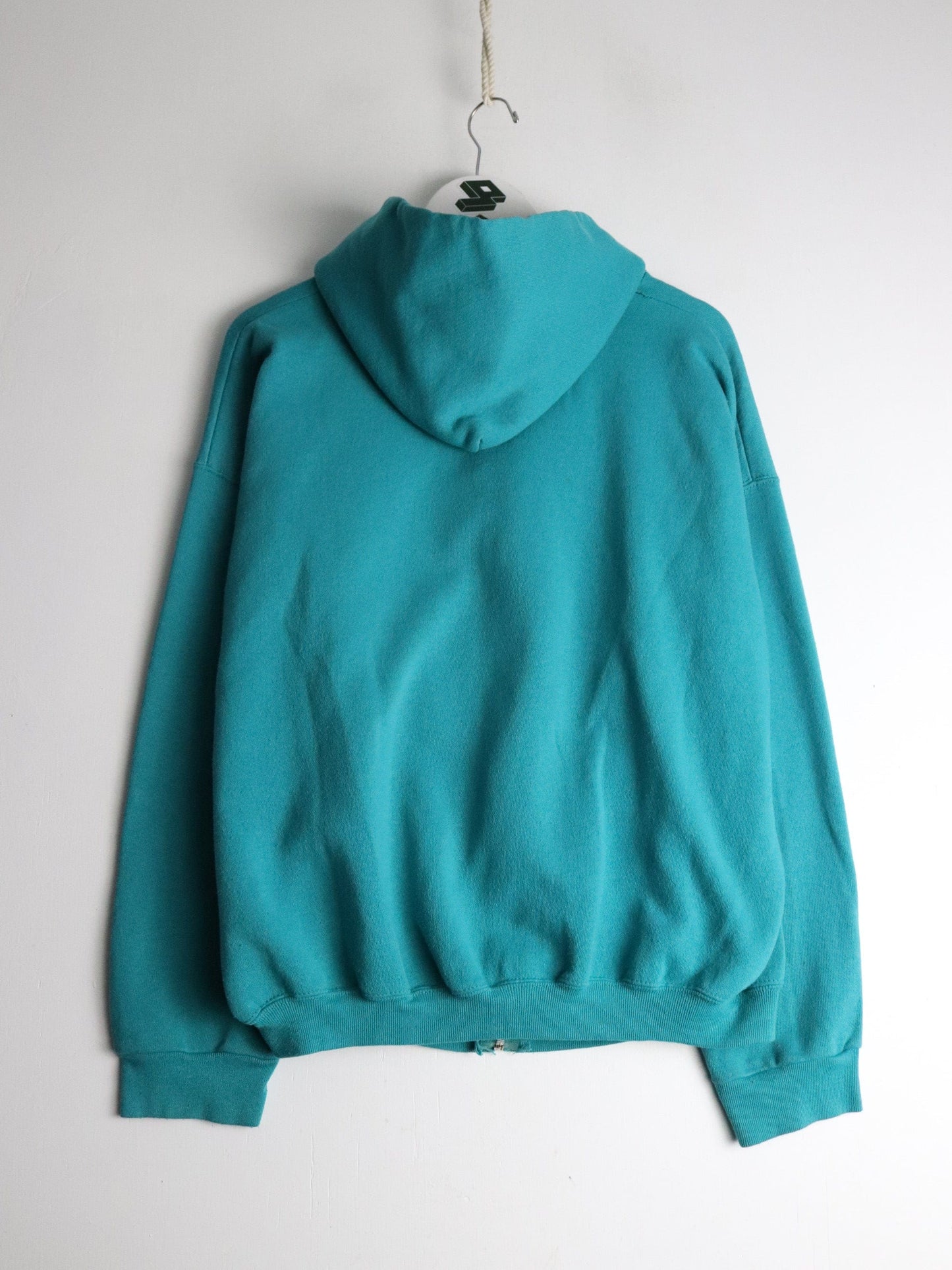 Vintage Tultex Sweatshirt Fits Mens Medium Blue Full Zip Hoodie from propervintagecanada