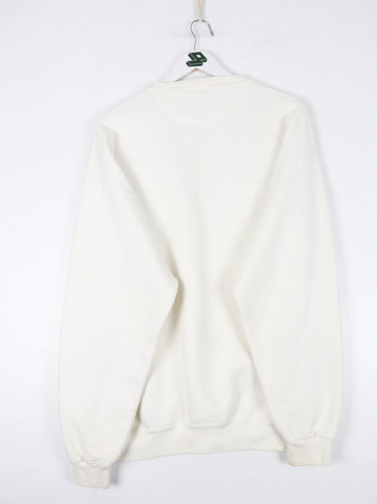 Vintage U.S. Marines Sweatshirt Mens XL White 90s Army