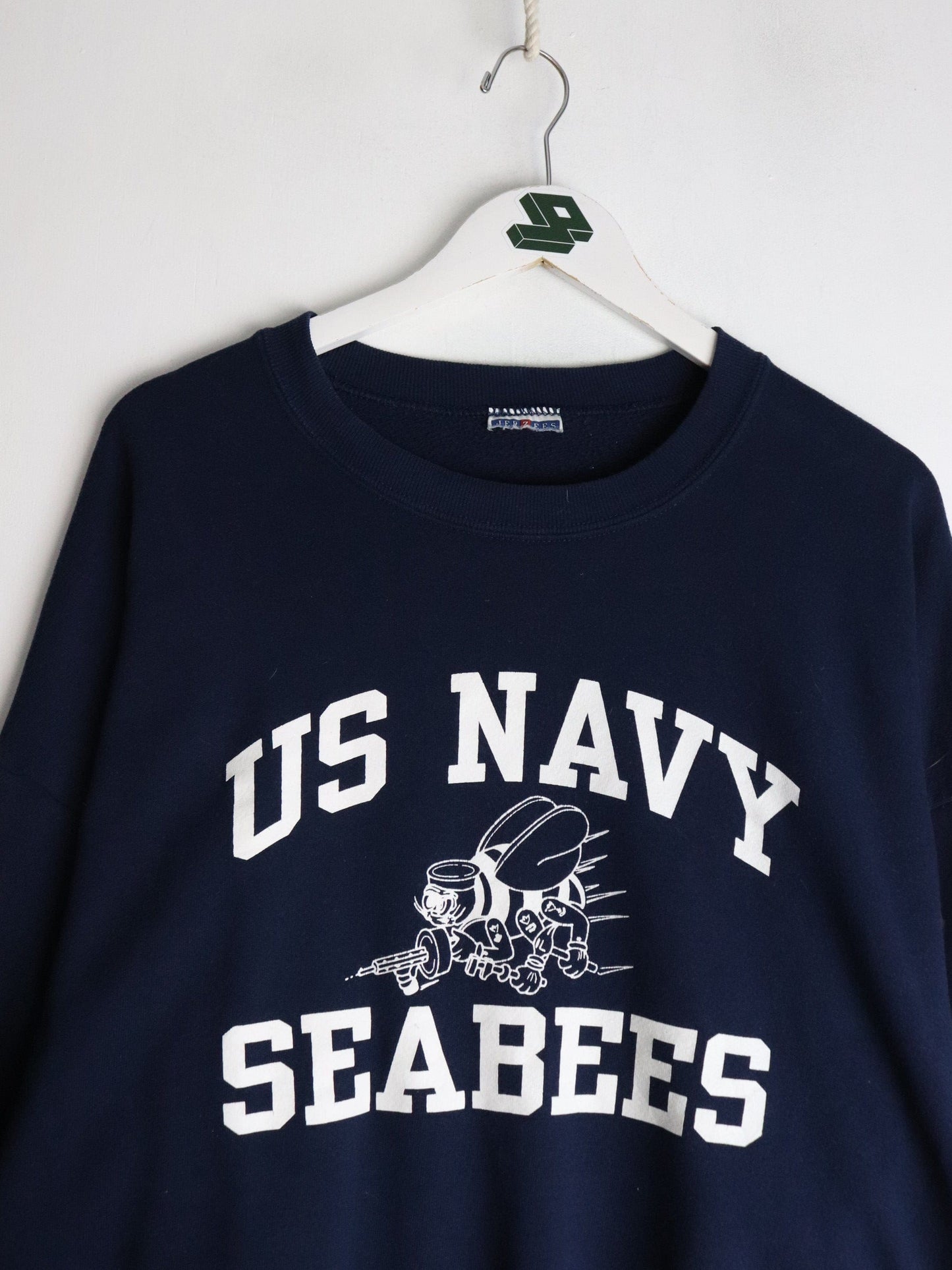 Vintage U.S. Navy Seabees Sweatshirt Mens 2XL Blue from propervintagecanada