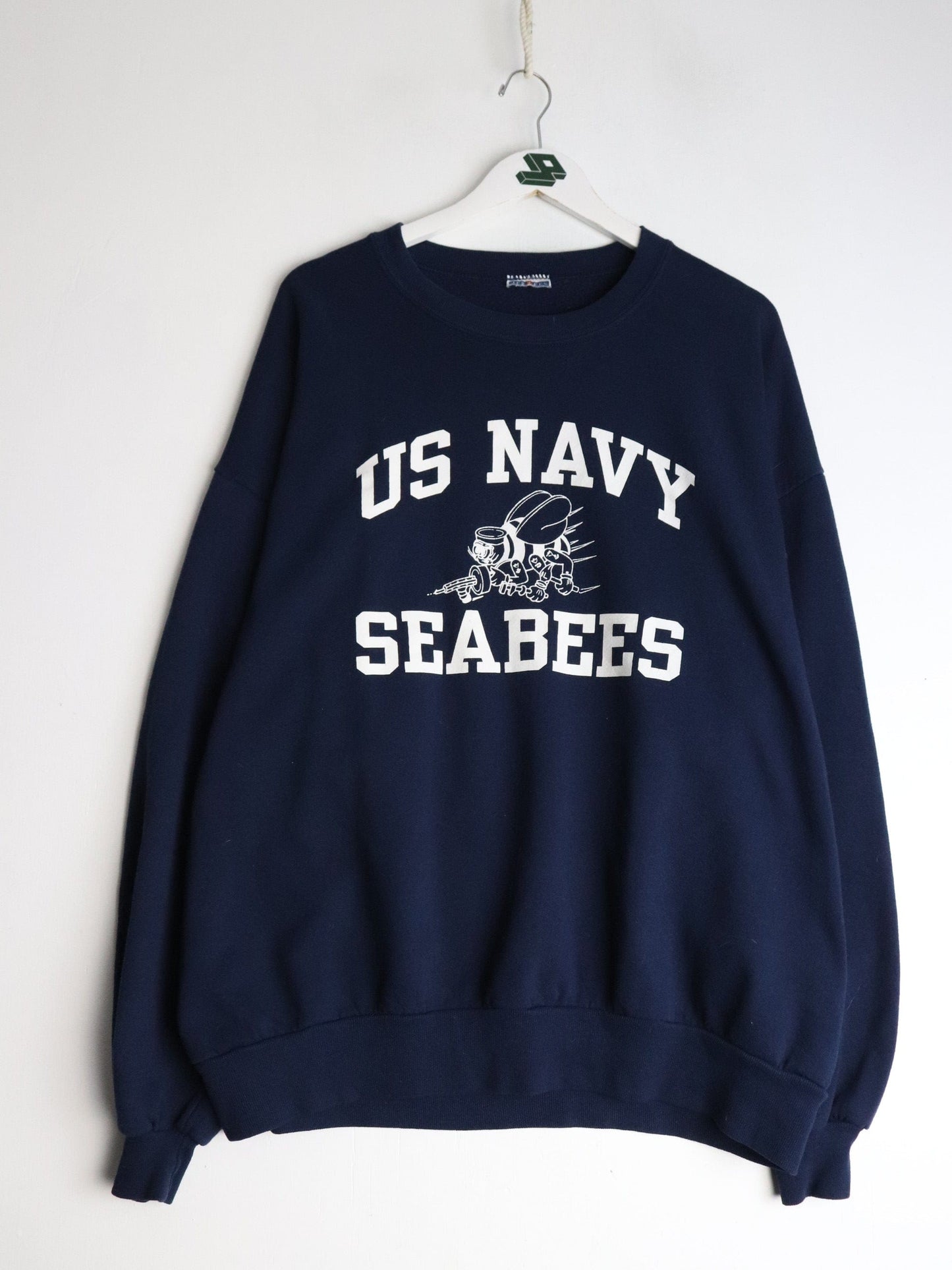 Vintage U.S. Navy Seabees Sweatshirt Mens 2XL Blue from propervintagecanada