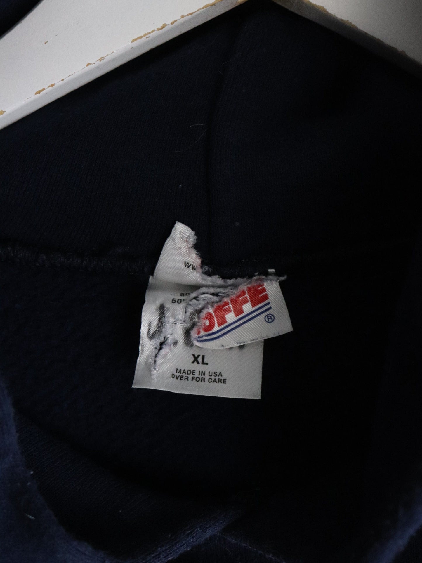 Vintage U.S. Navy Sweatshirt Mens XL Blue Hoodie from propervintagecanada