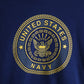 Vintage U.S. Navy Sweatshirt Mens XL Blue Hoodie from propervintagecanada