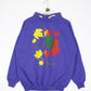 Vintage Unique Sweatshirt Womens XL Purple Canada Leaves Mock Neck from propervintagecanada