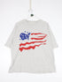 Vintage United Colors of Benetton T Shirt Mens XL Grey USA Flag from propervintagecanada