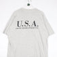 Vintage United Colors of Benetton T Shirt Mens XL Grey USA Flag from propervintagecanada