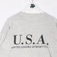 Vintage United Colors of Benetton T Shirt Mens XL Grey USA Flag from propervintagecanada