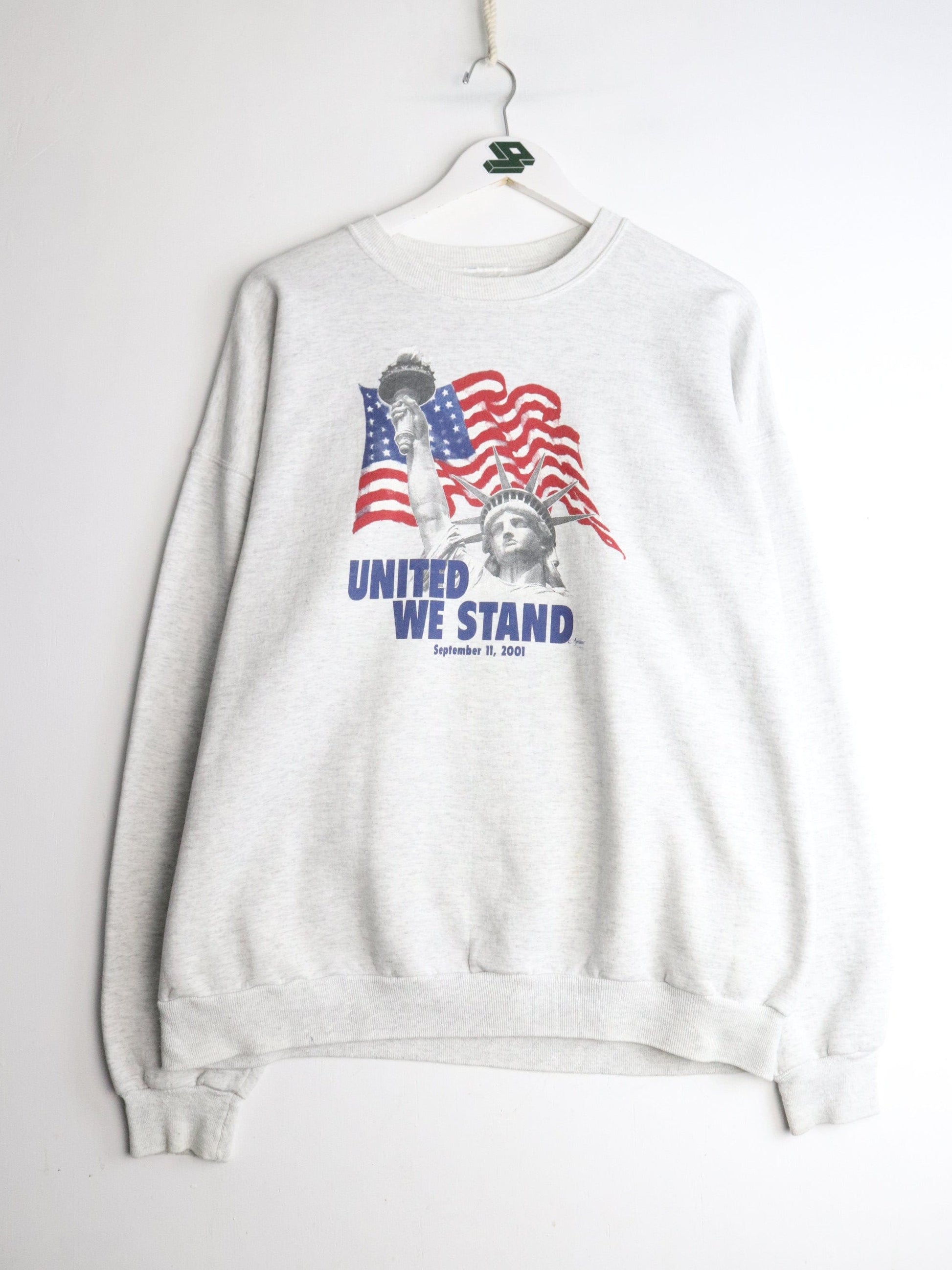 Vintage United We Stand Sweatshirt Mens XL Grey from propervintagecanada