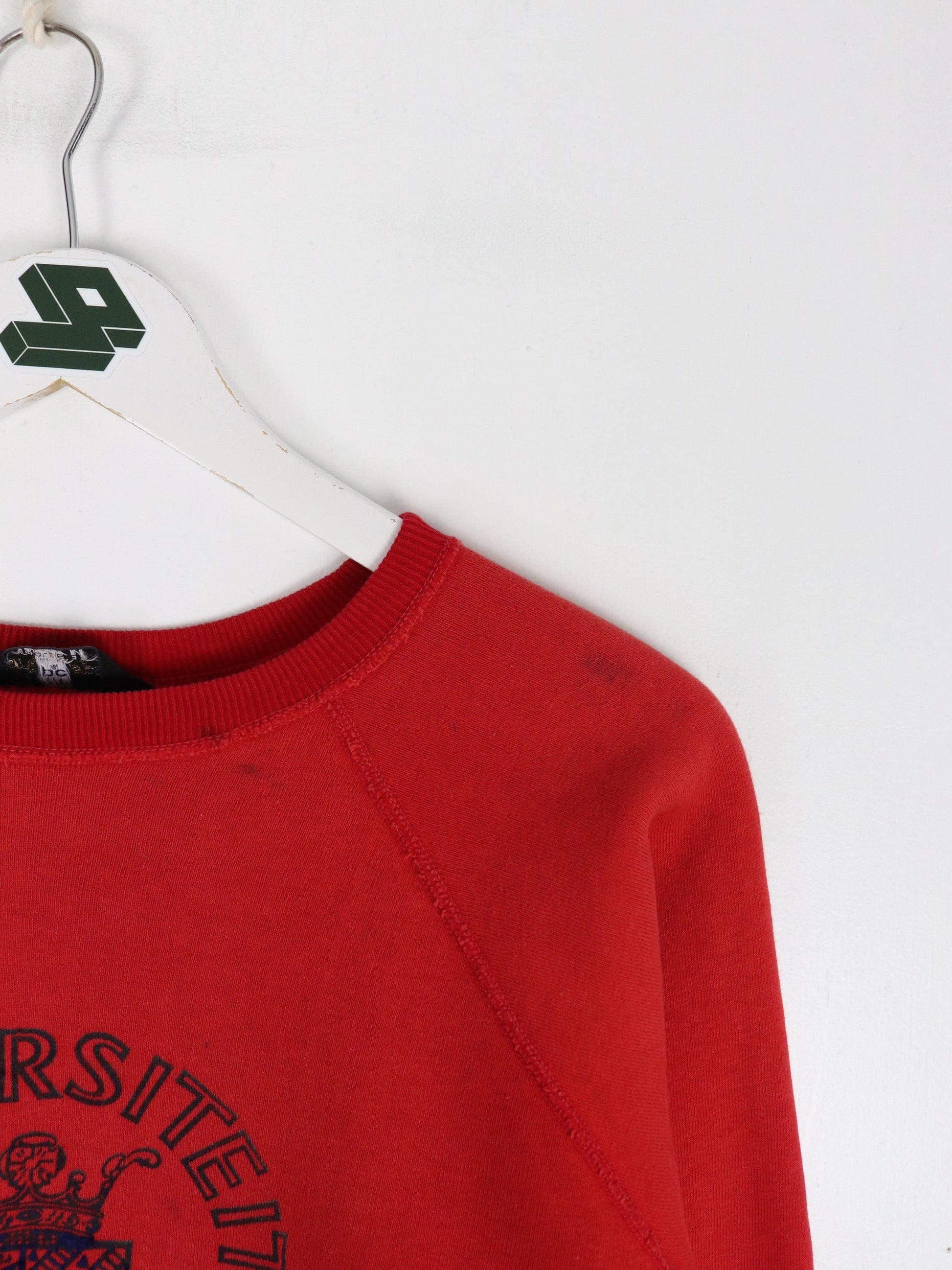 Vintage Universiteit Groningen Sweatshirt Youth XL Red College 90s