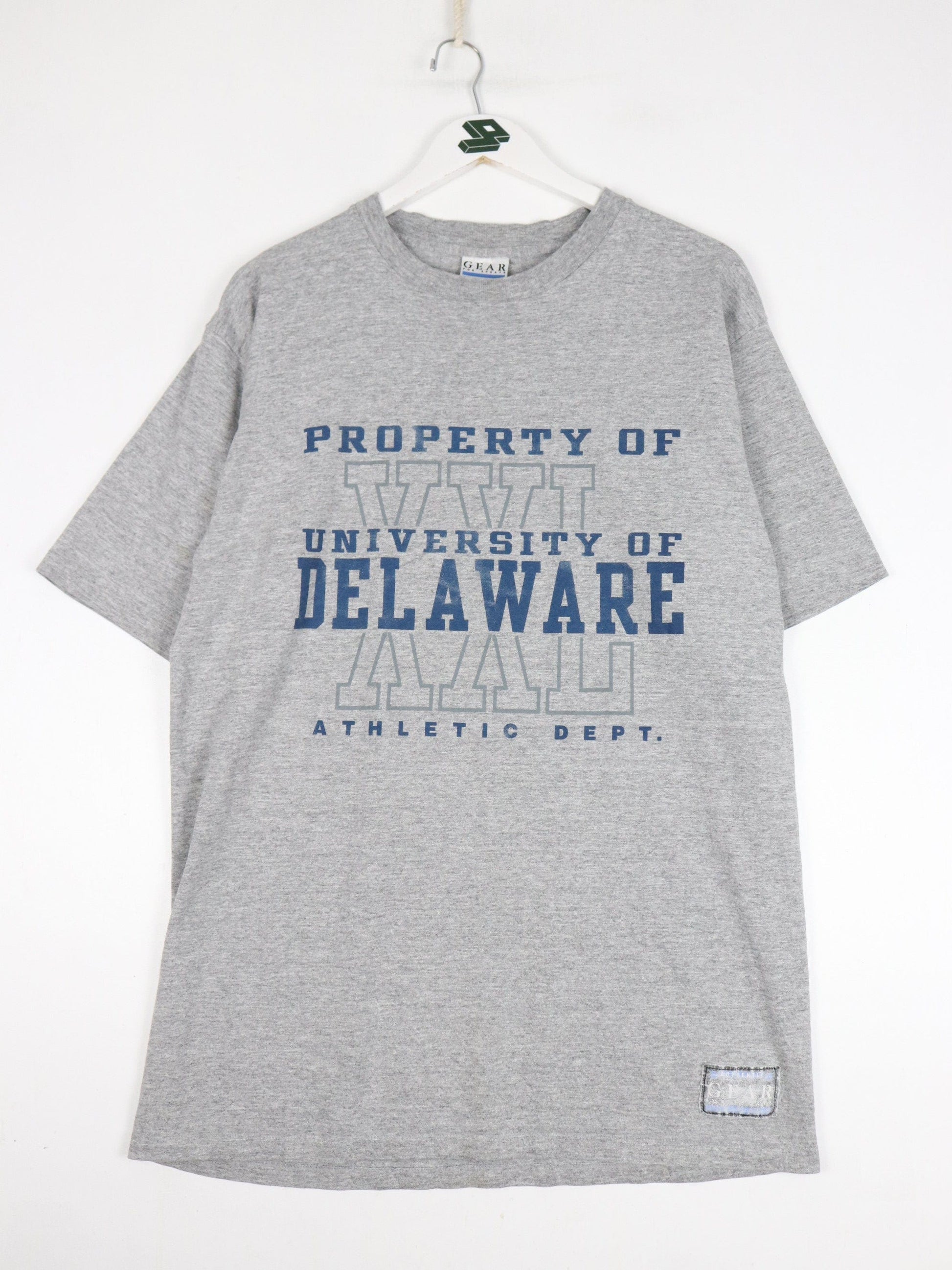 Vintage University of Delaware T Shirt Mens XL Grey College from propervintagecanada