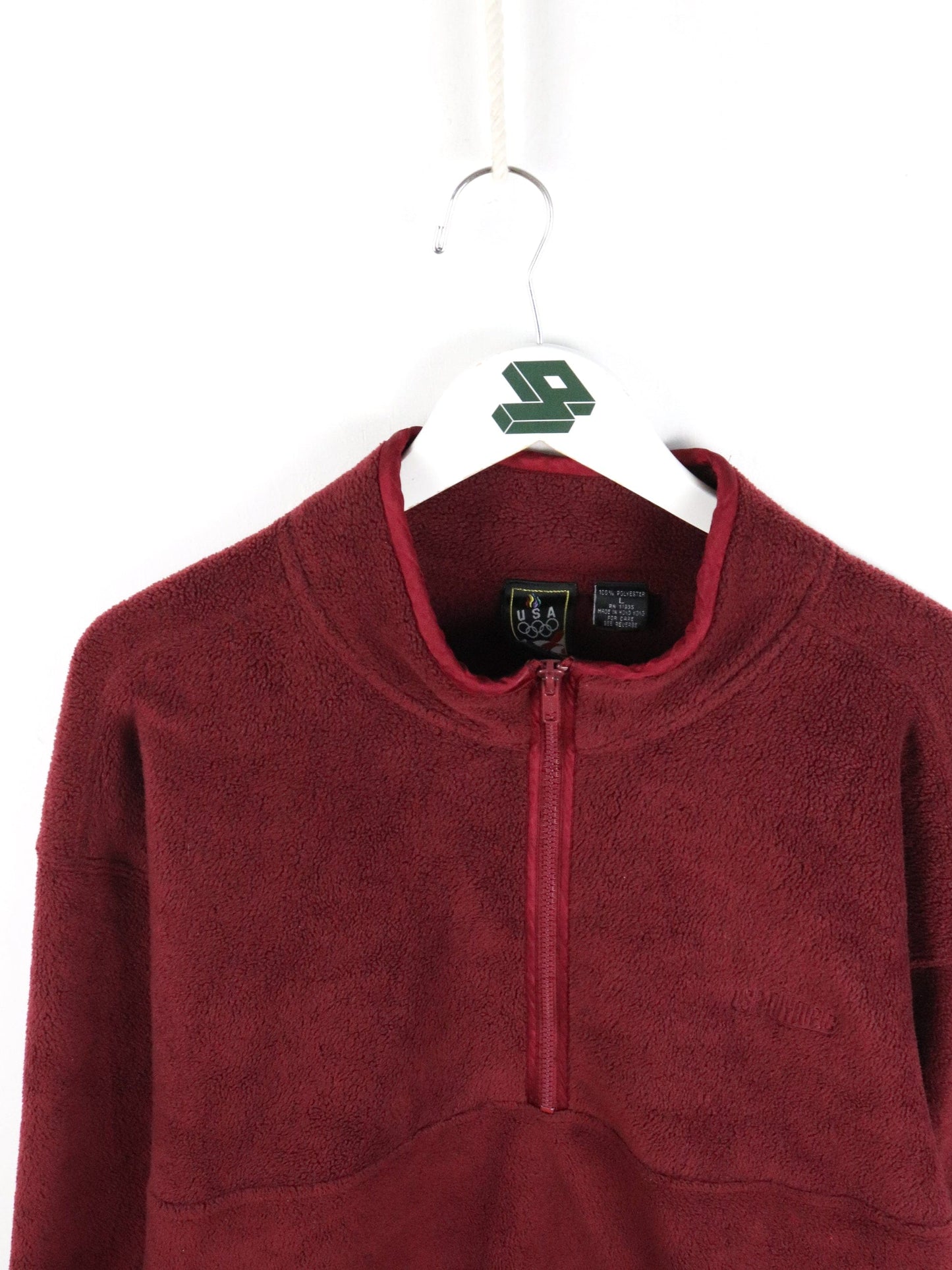 Vintage USA Olympics Sweater Mens Large Red Fleece from propervintagecanada