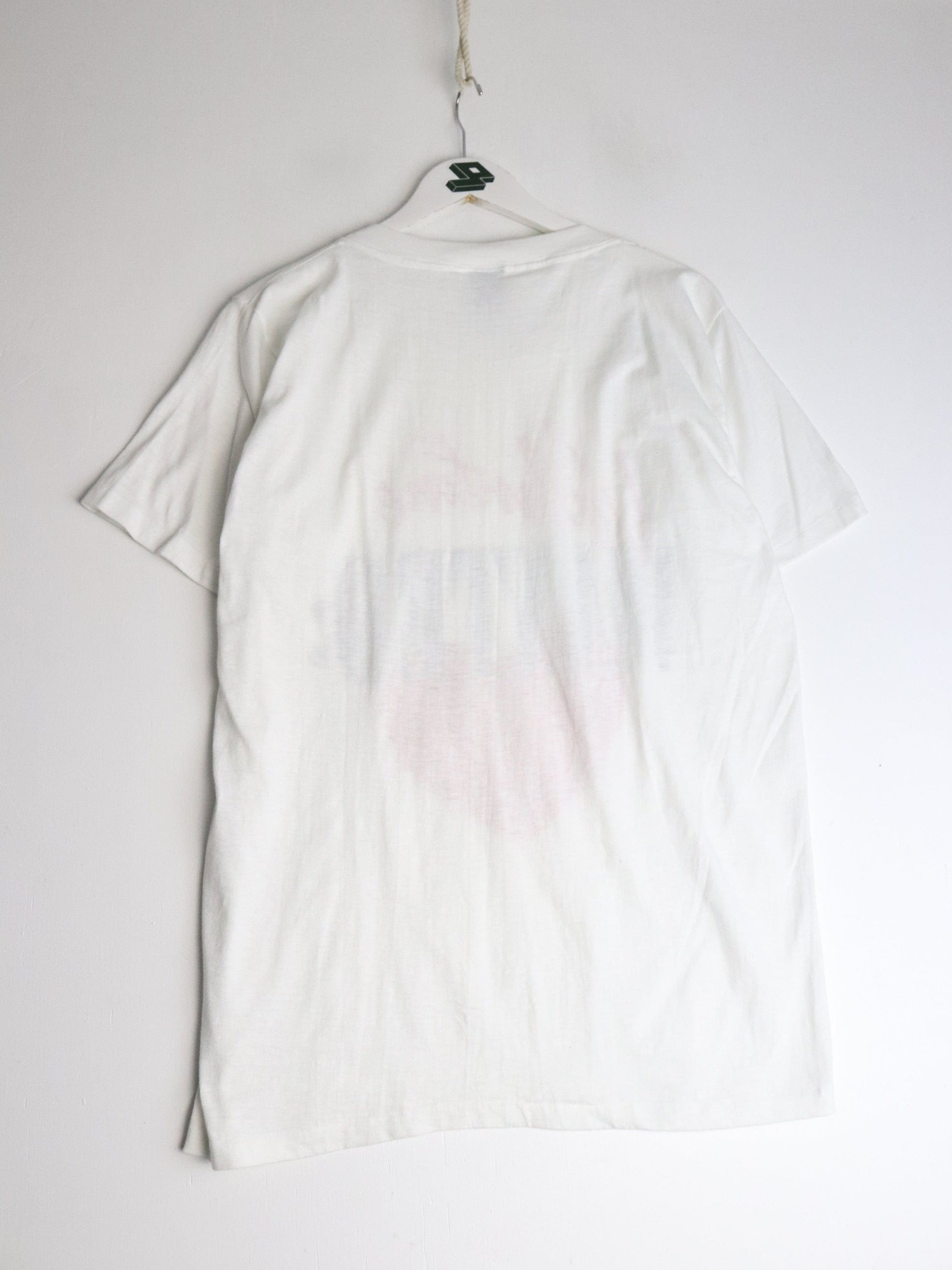 Vintage Valentine Wanted T Shirt Mens Medium White Funny from propervintagecanada