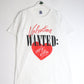 Vintage Valentine Wanted T Shirt Mens Medium White Funny from propervintagecanada
