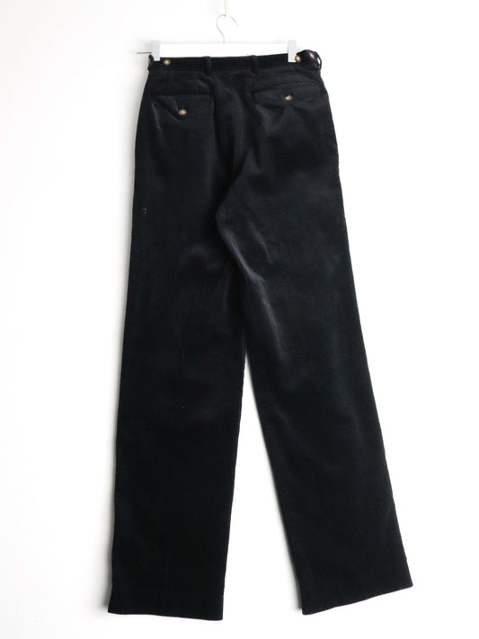 Vintage Valentino Pants Womens 27 x 31 Black Corduroy from propervintagecanada