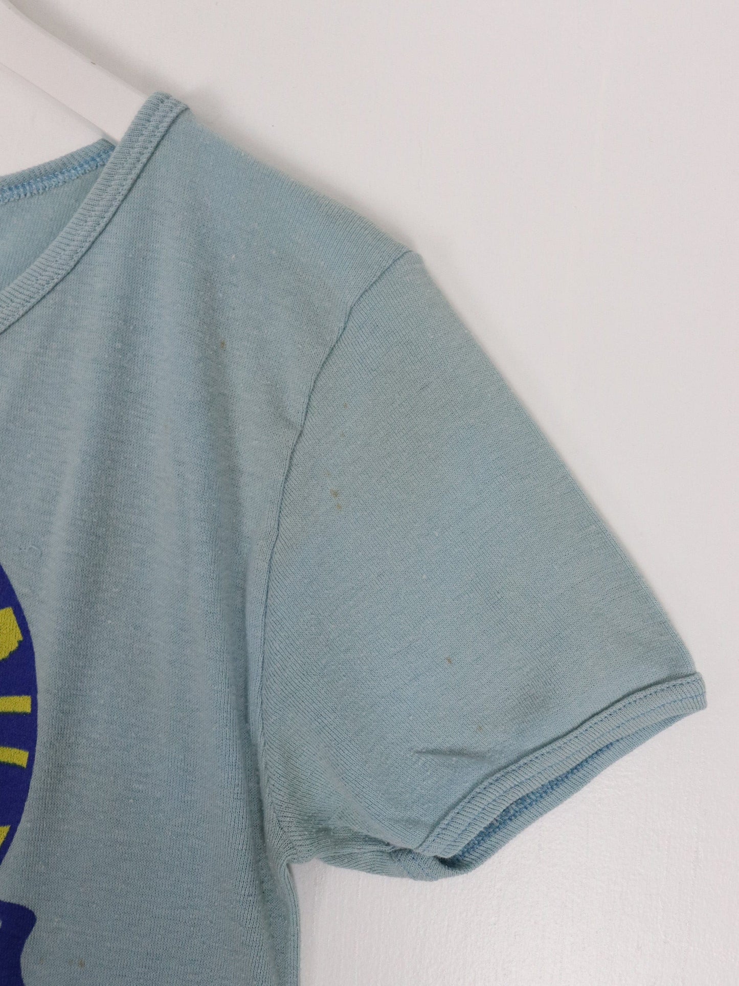 Vintage Virginia Beach T Shirt Womens XL Blue 70s 80s Hippie Baby Tee from propervintagecanada