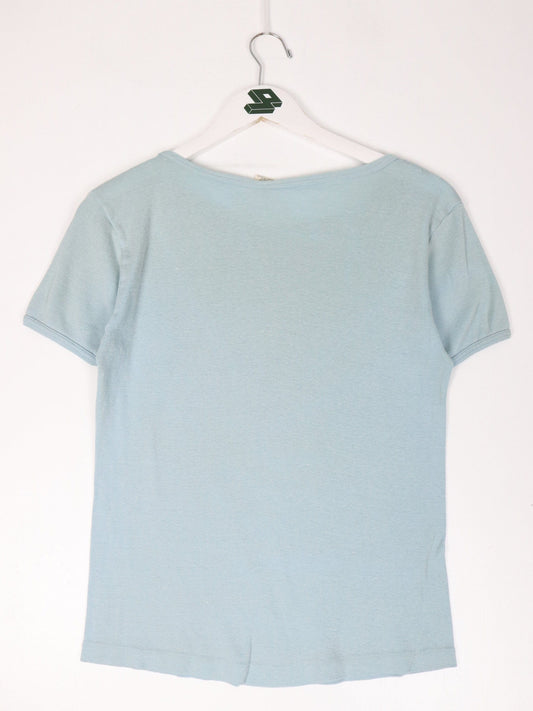 Vintage Virginia Beach T Shirt Womens XL Blue 70s 80s Hippie Baby Tee from propervintagecanada