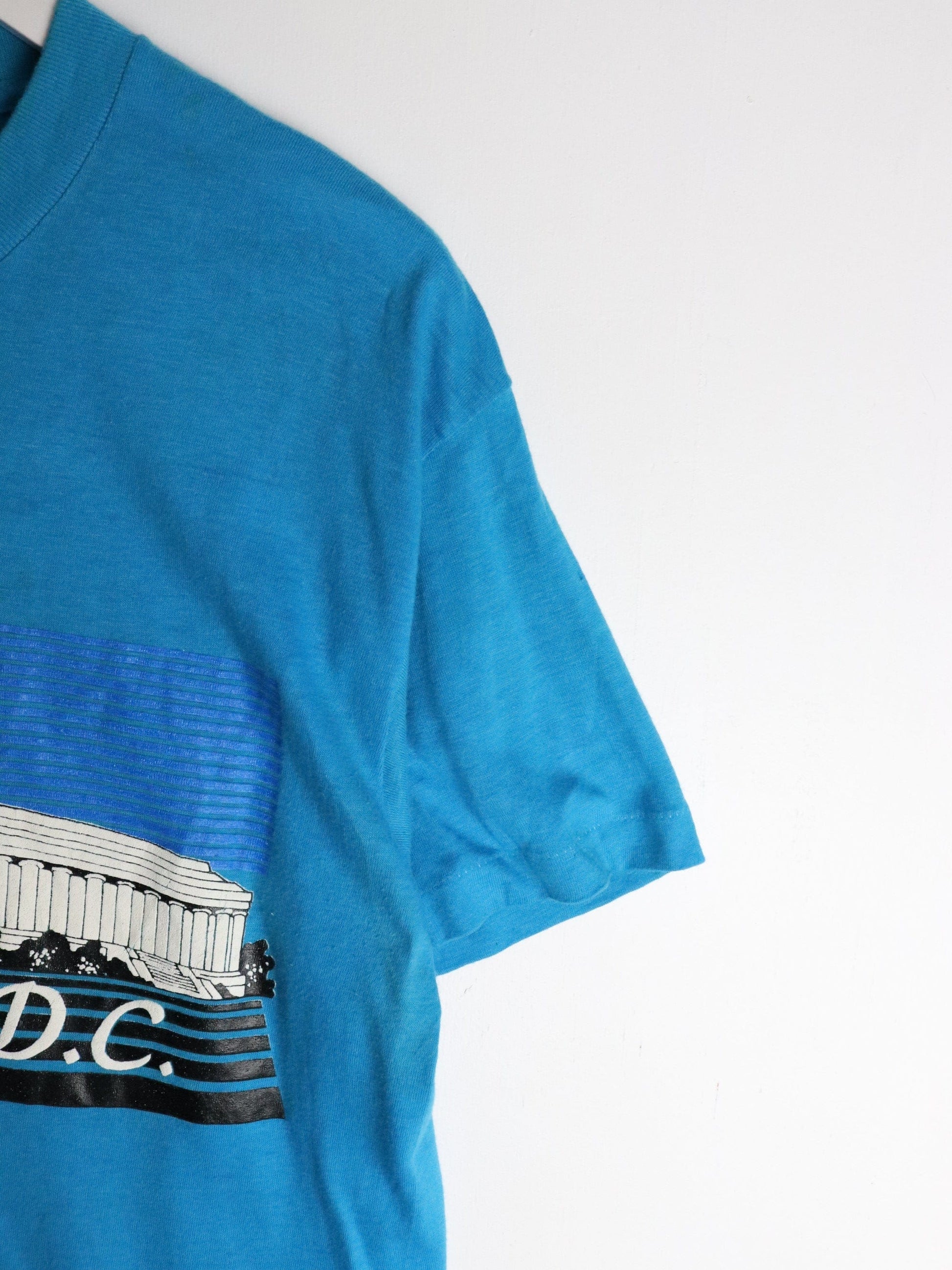Vintage Washington D.C. T Shirt Mens Small Blue 90s USA from propervintagecanada