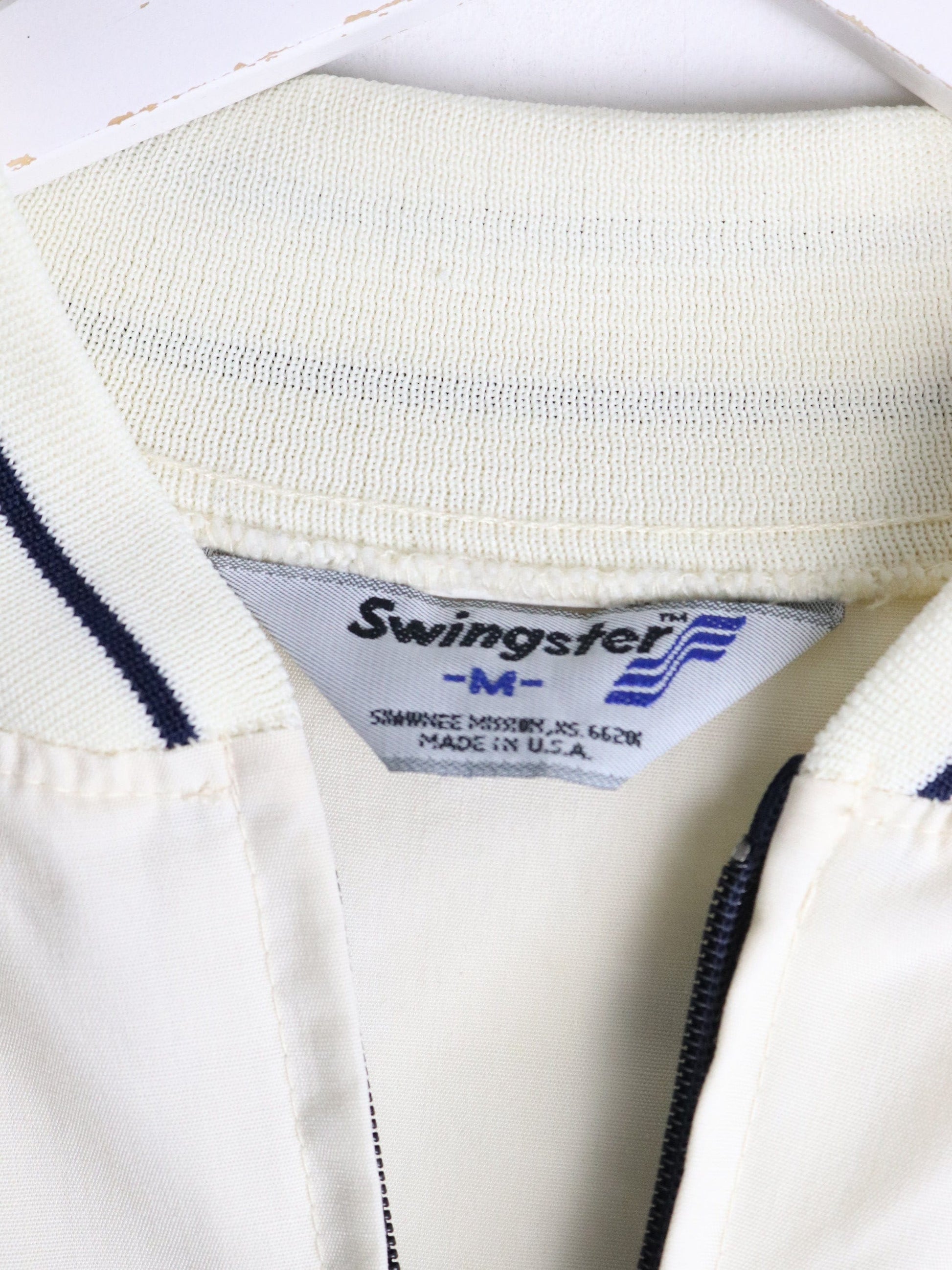 Vintage West Virginia Mountaineers Jacket Mens Medium White from propervintagecanada