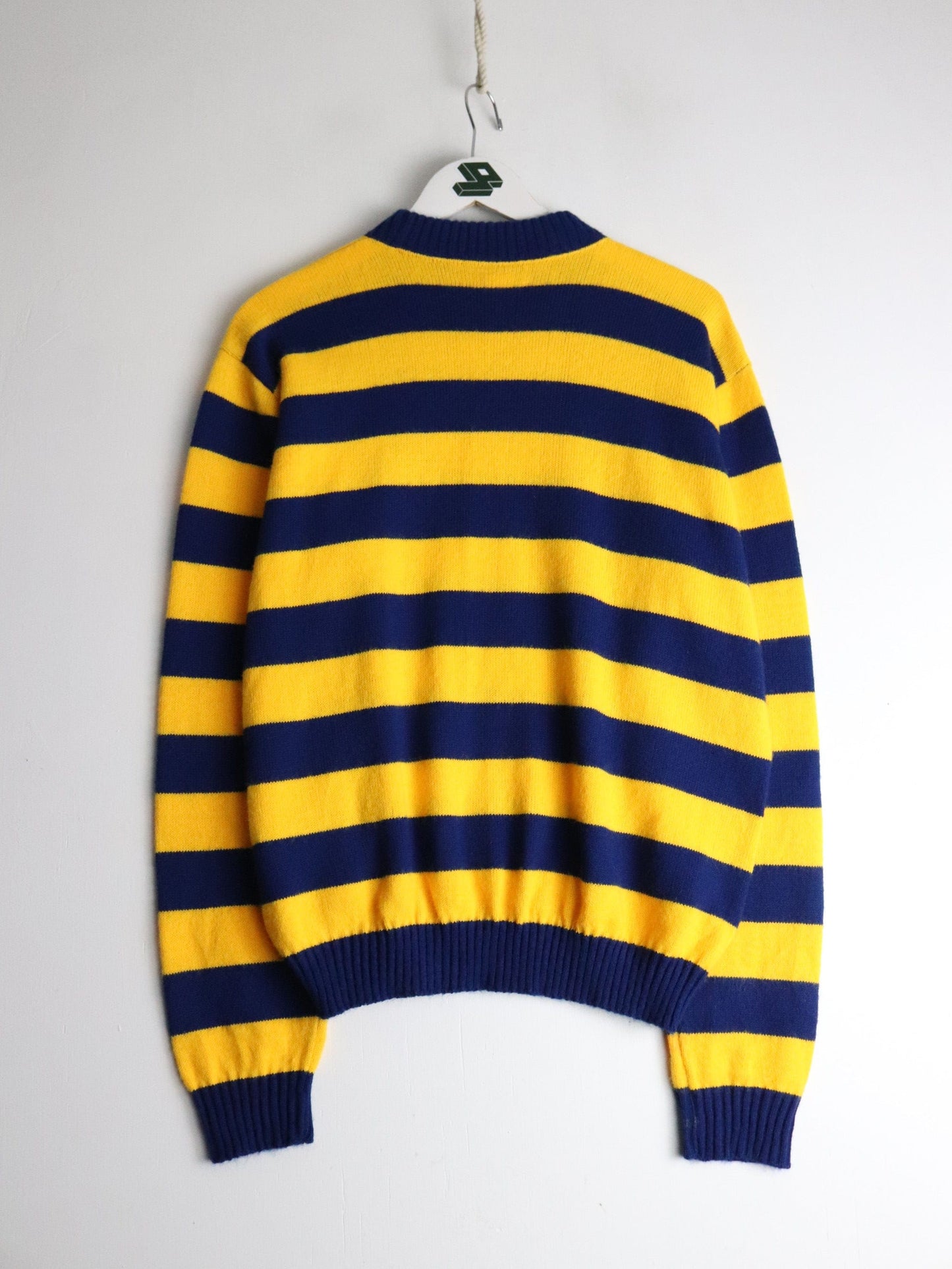Vintage West Virginia Mountaineers Sweater Mens Large Blue Knit