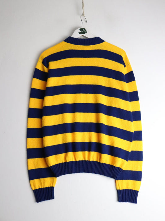 Vintage West Virginia Mountaineers Sweater Mens Large Blue Knit