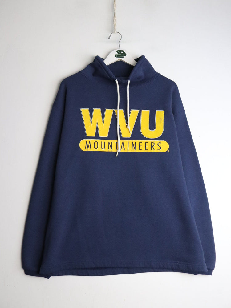 Vintage West Virginia Mountaineers Sweatshirt Mens XL Blue College from propervintagecanada