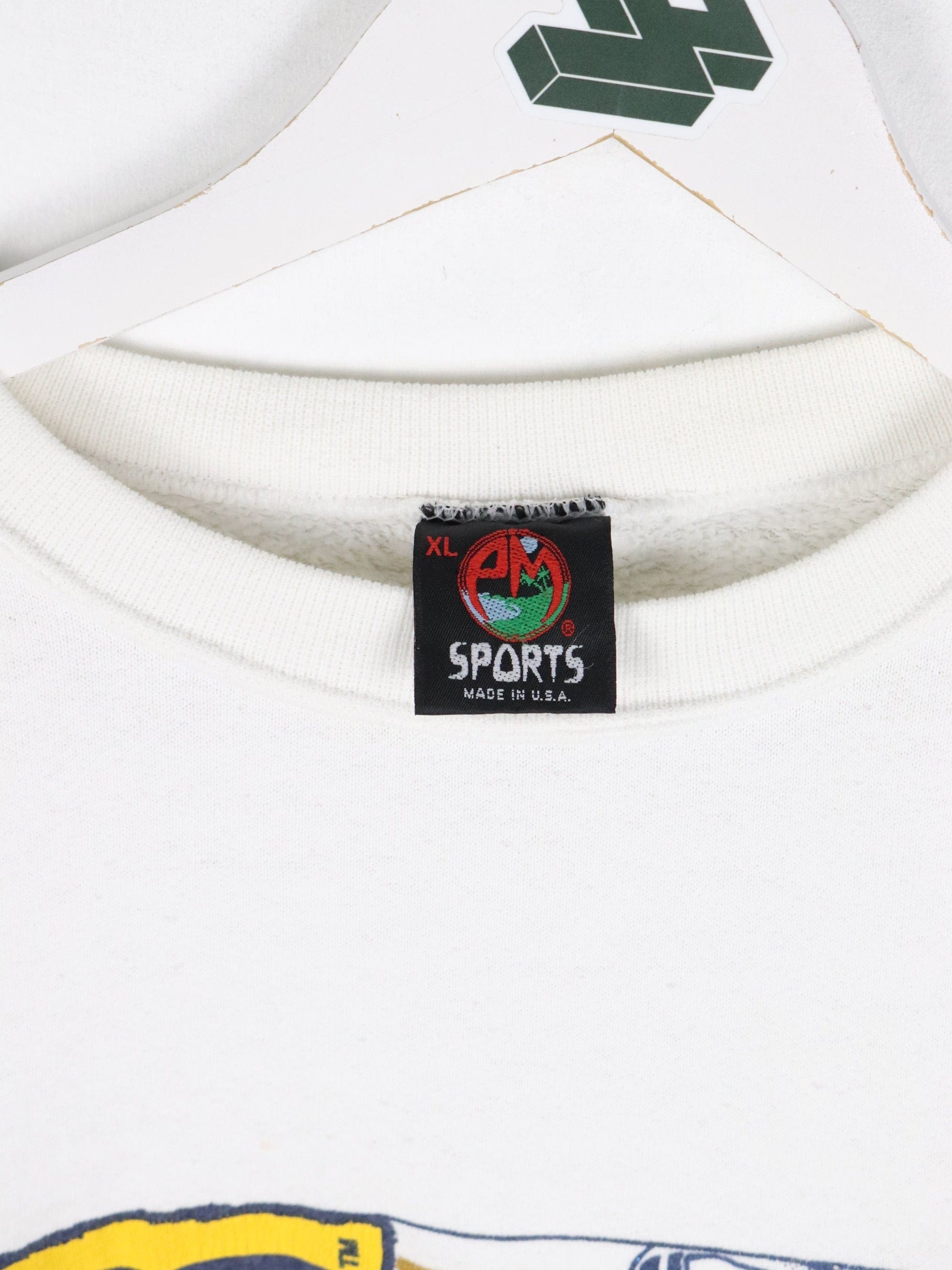 Vintage West Virginia Mountaineers Sweatshirt Mens XL White from propervintagecanada