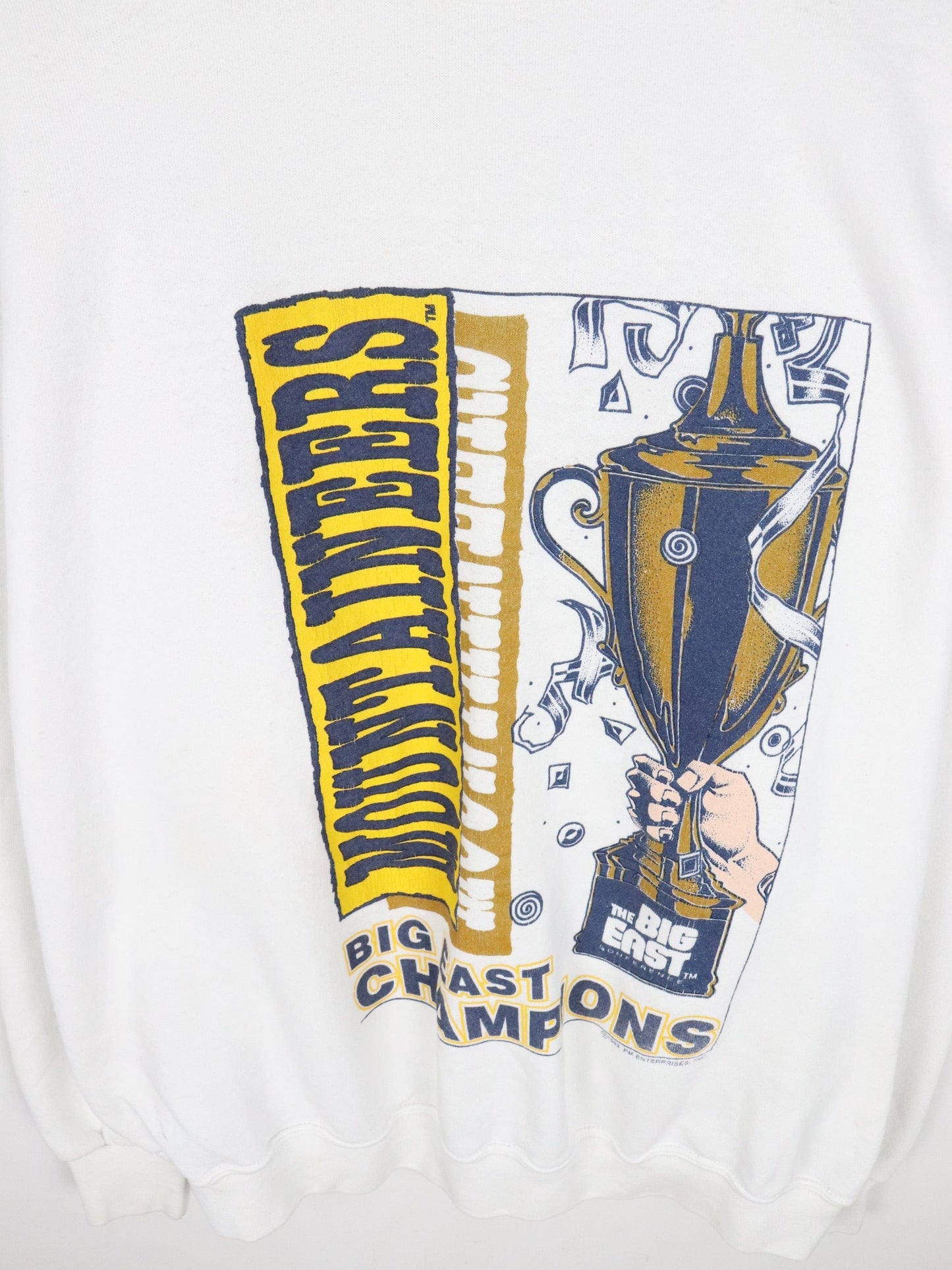 Vintage West Virginia Mountaineers Sweatshirt Mens XL White from propervintagecanada