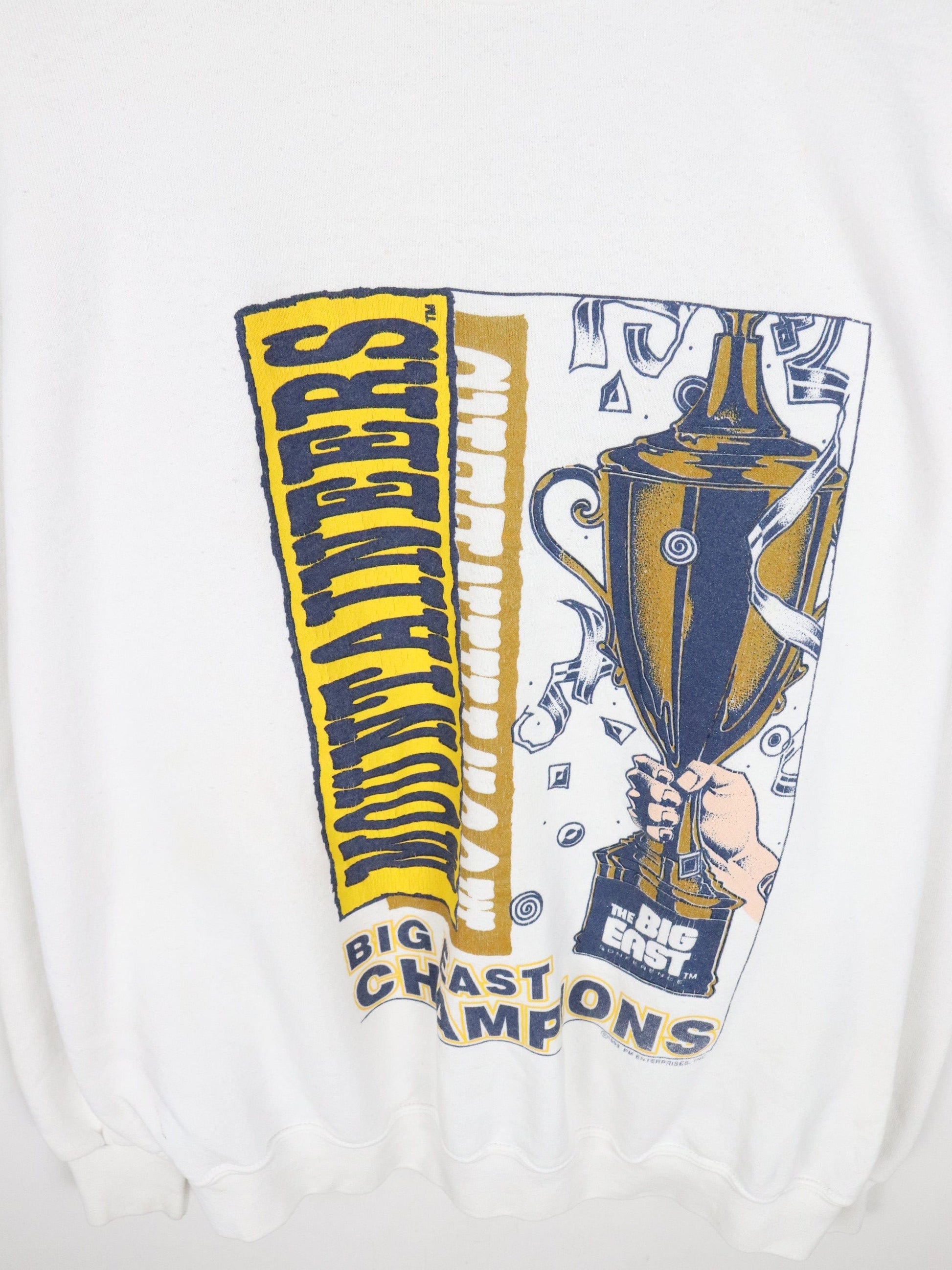 Vintage West Virginia Mountaineers Sweatshirt Mens XL White from propervintagecanada