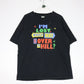 Vintage Which Way Is Over The Hill T Shirt Mens XL Black Funny 90s