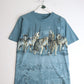 Vintage Wolf T Shirt Mens Small Blue from propervintagecanada