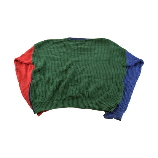Vintage Woolrich Color Block Knit Sweater Men's L ��� 80s from propervintagecanada