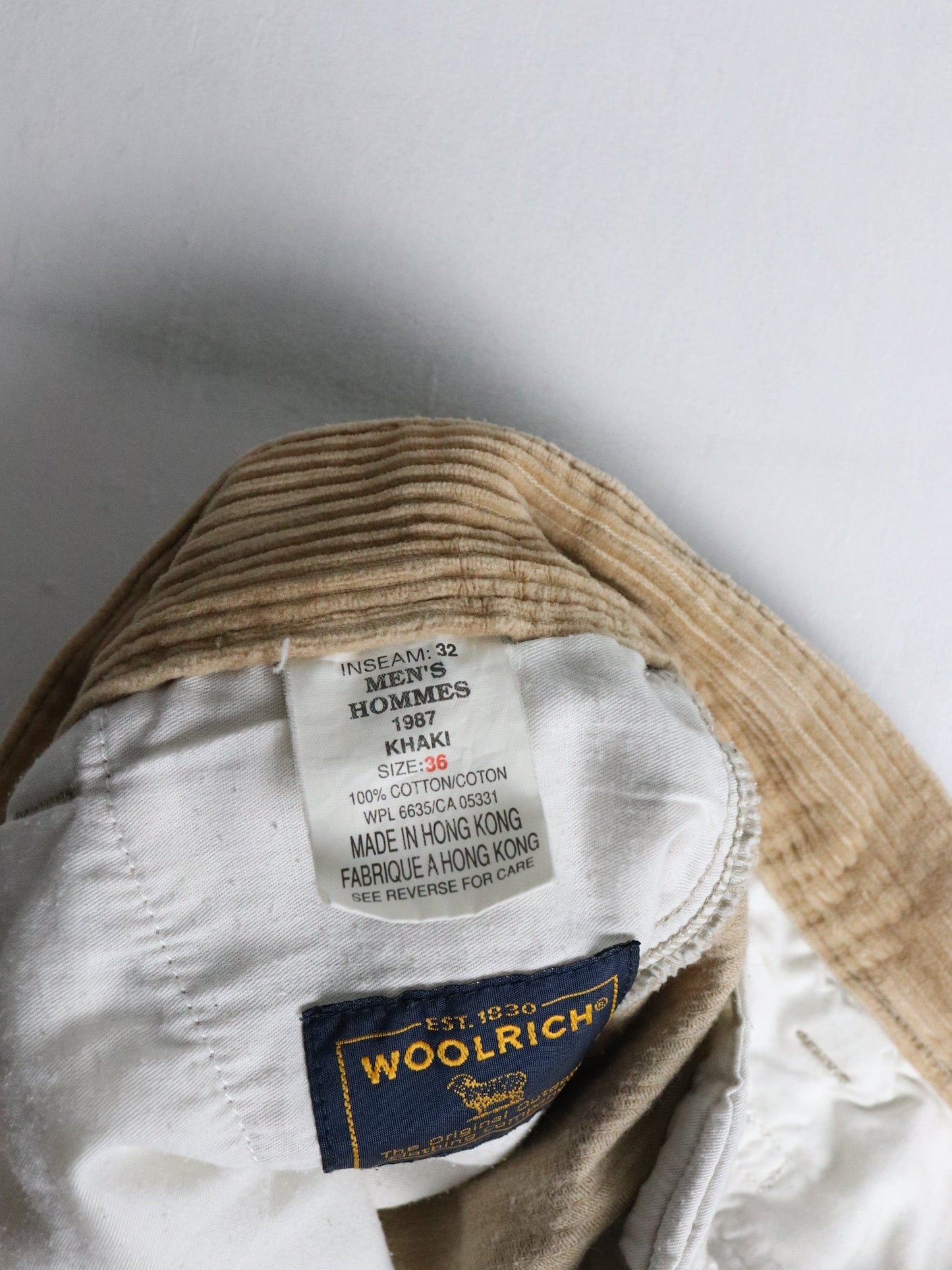 Vintage Woolrich Pants Fits Mens 36 x 31 Brown Corduroy from propervintagecanada