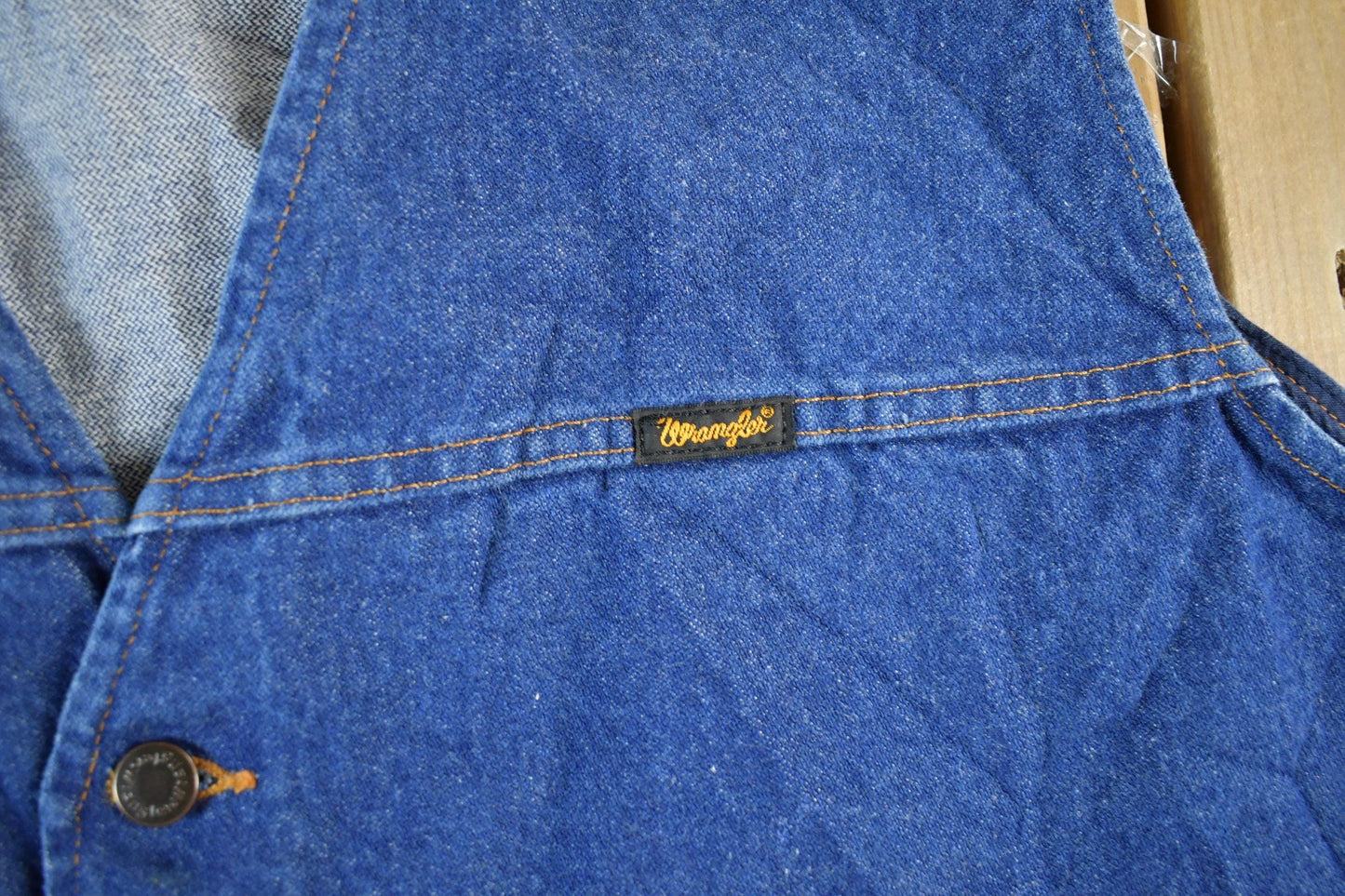 Vintage Wrangler Denim Vest Mens XL - 1990s Western Jean from propervintagecanada
