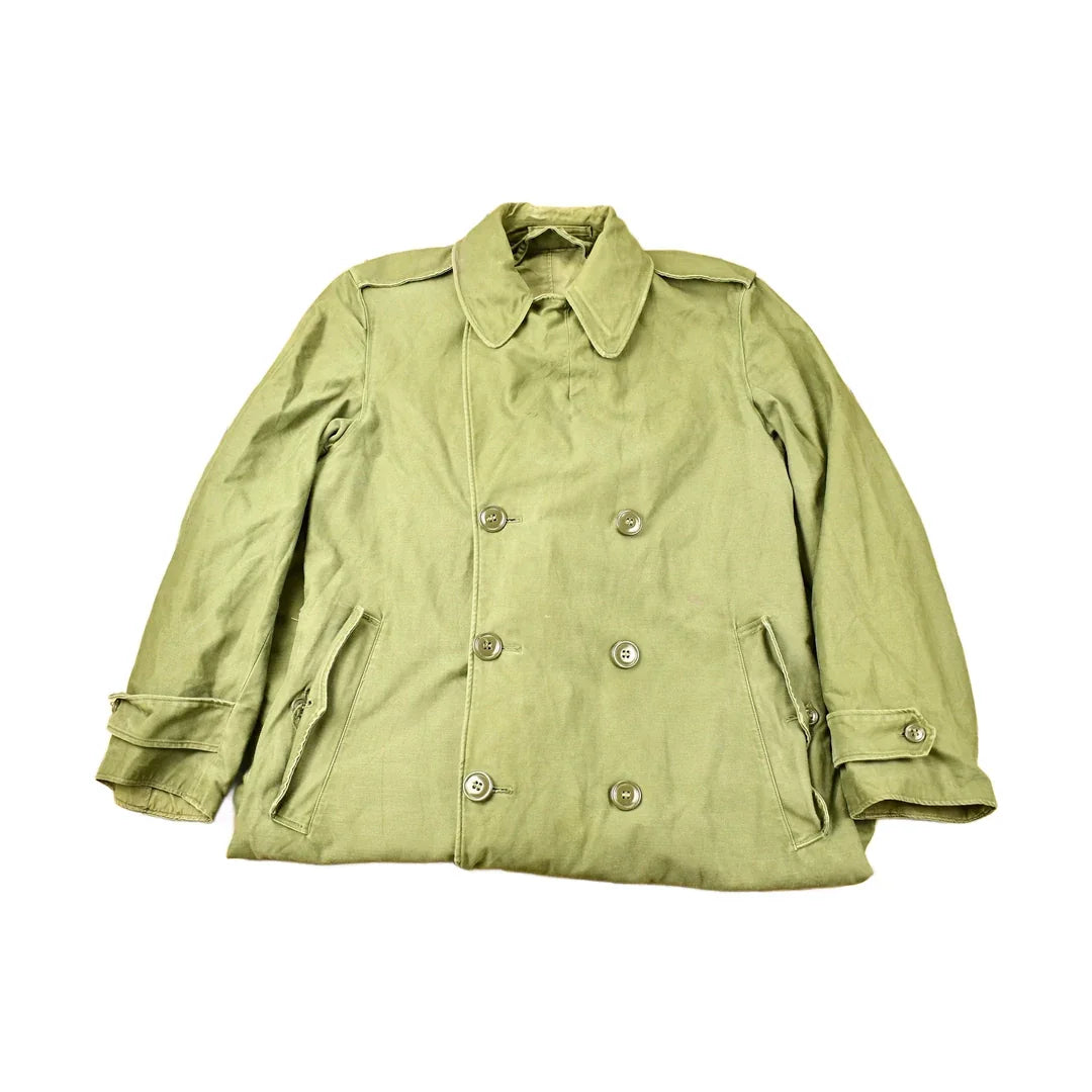 Vintage WW2 Military Button Up Trench Coat from propervintagecanada