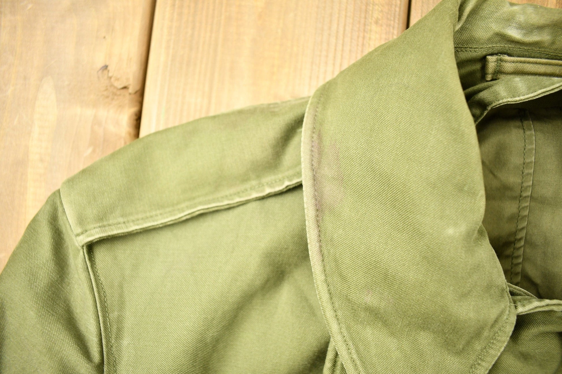 Vintage WW2 Military Button Up Trench Coat from propervintagecanada