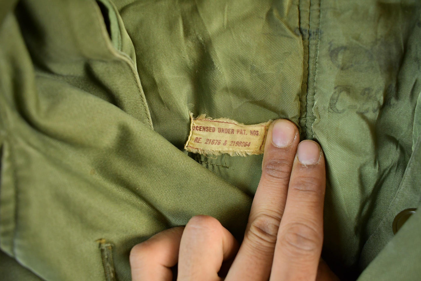 Vintage WW2 Military Button Up Trench Coat Long Medium from propervintagecanada