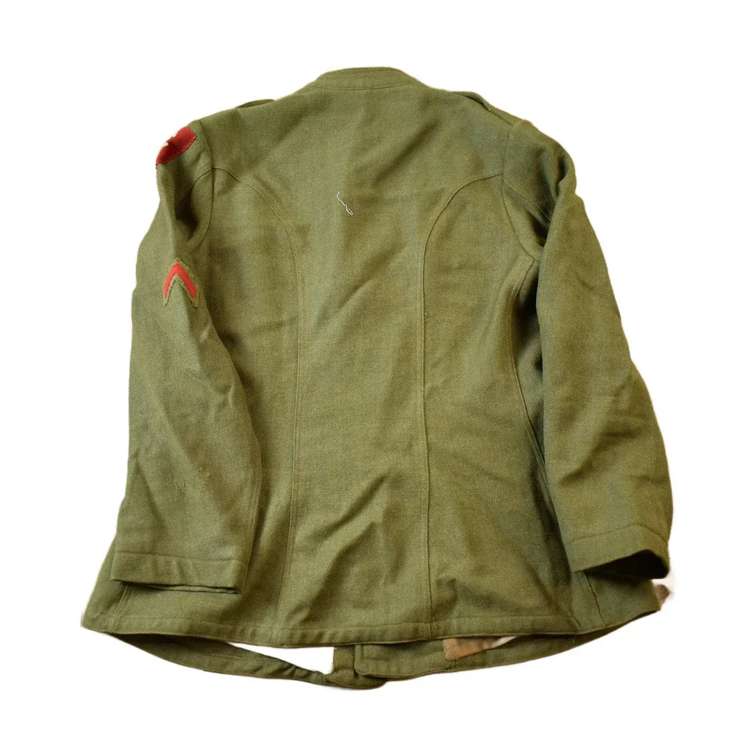 Vintage WWI Military Battledress Button Up Army Jacket from propervintagecanada