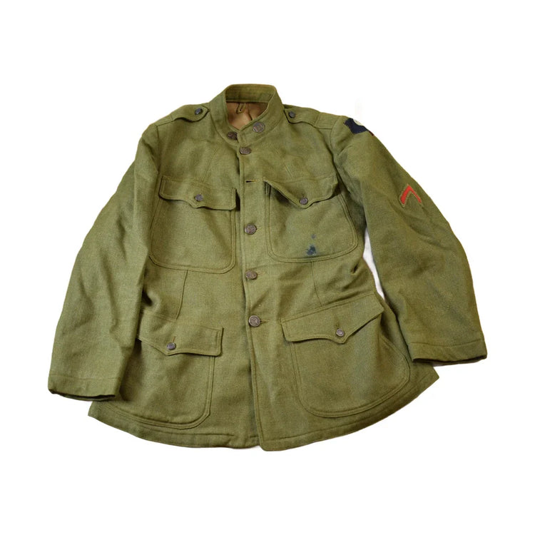 Vintage WWI Military Battledress Button Up Army Jacket from propervintagecanada