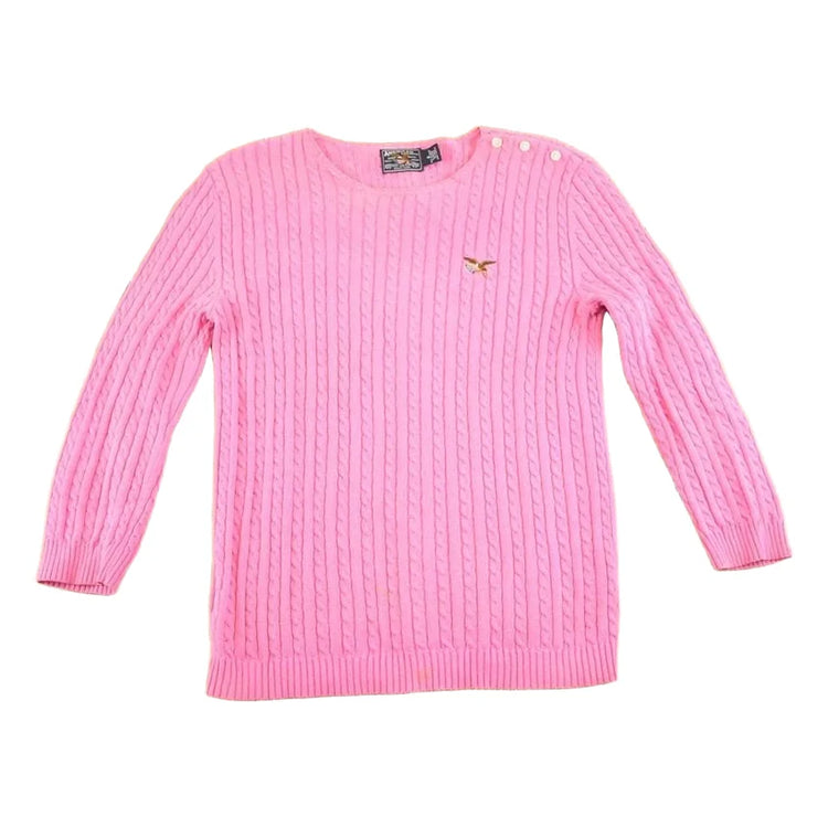 Vintage Y2K American Legend Knit Crewneck Sweater Youth S from propervintagecanada