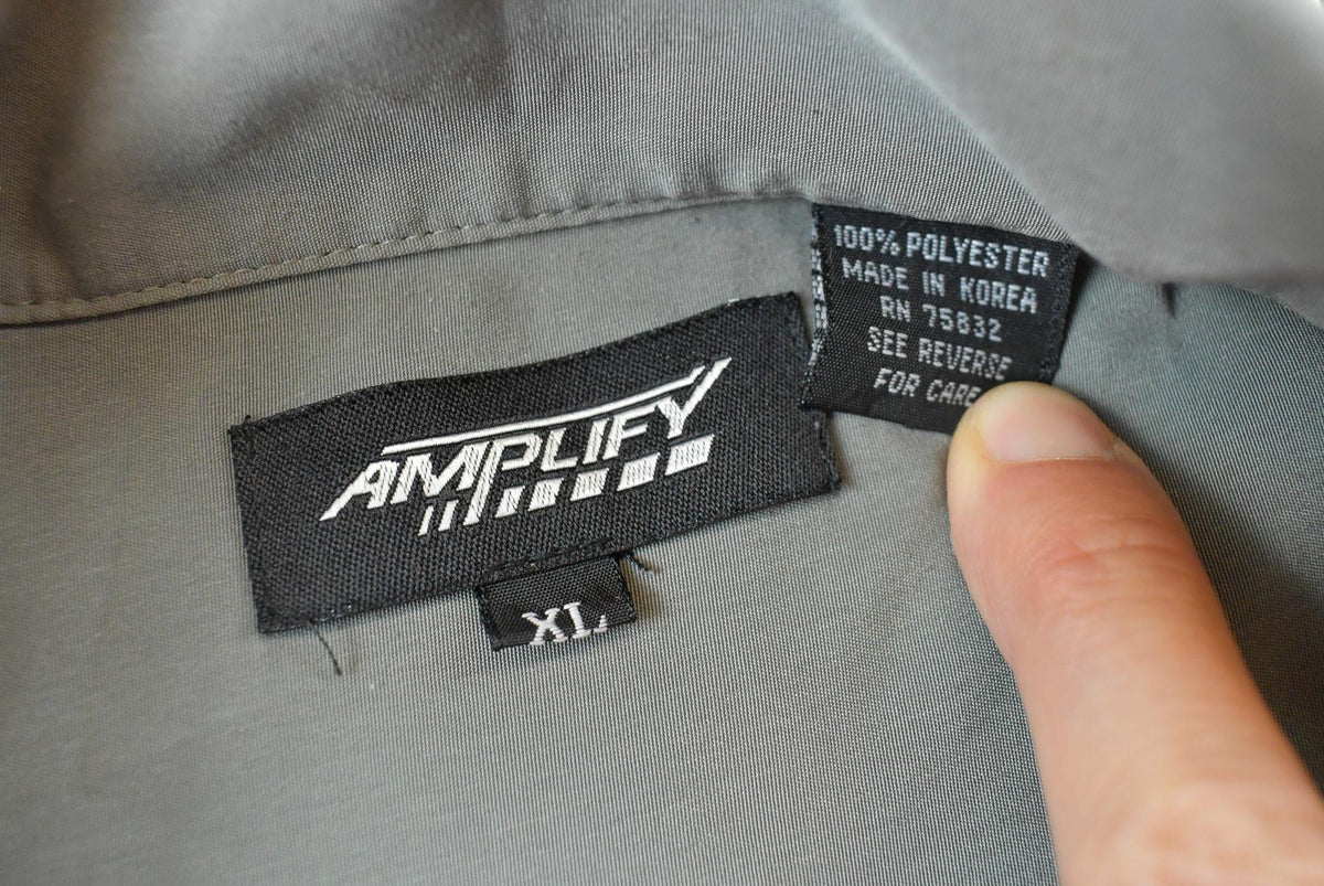 Vintage Y2K Amplify Barbwire Button Up Shirt Men's 2XL from propervintagecanada