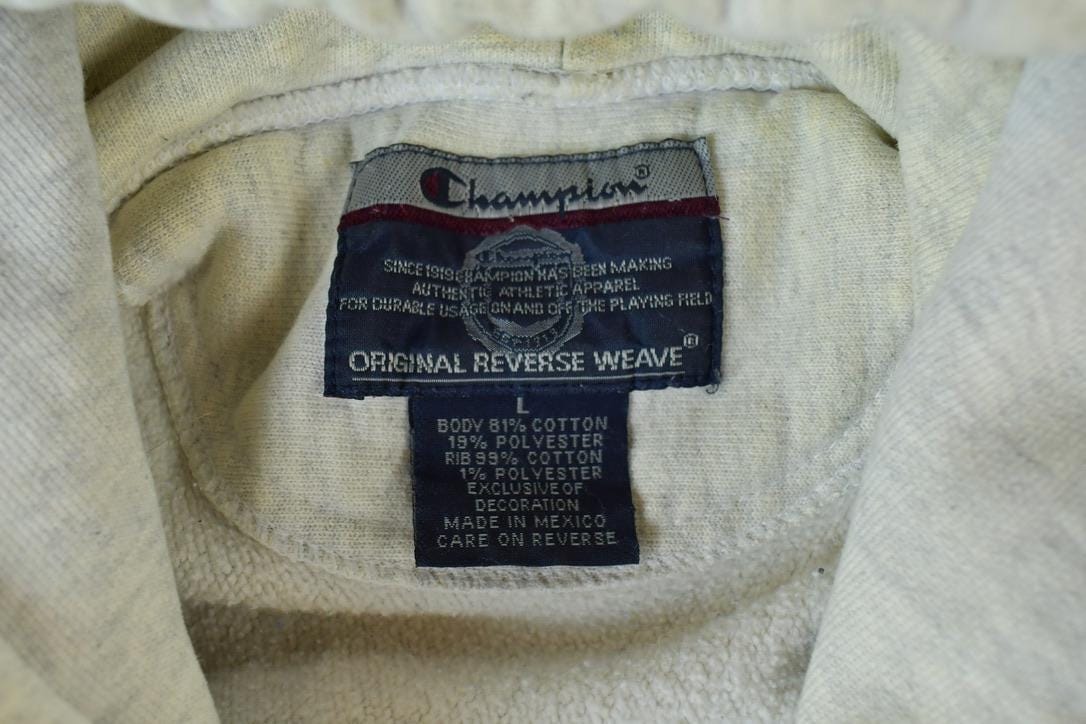 Vintage Y2K Army Champion Reverse Weave Hoodie Sweatshirt Men's Large from propervintagecanada
