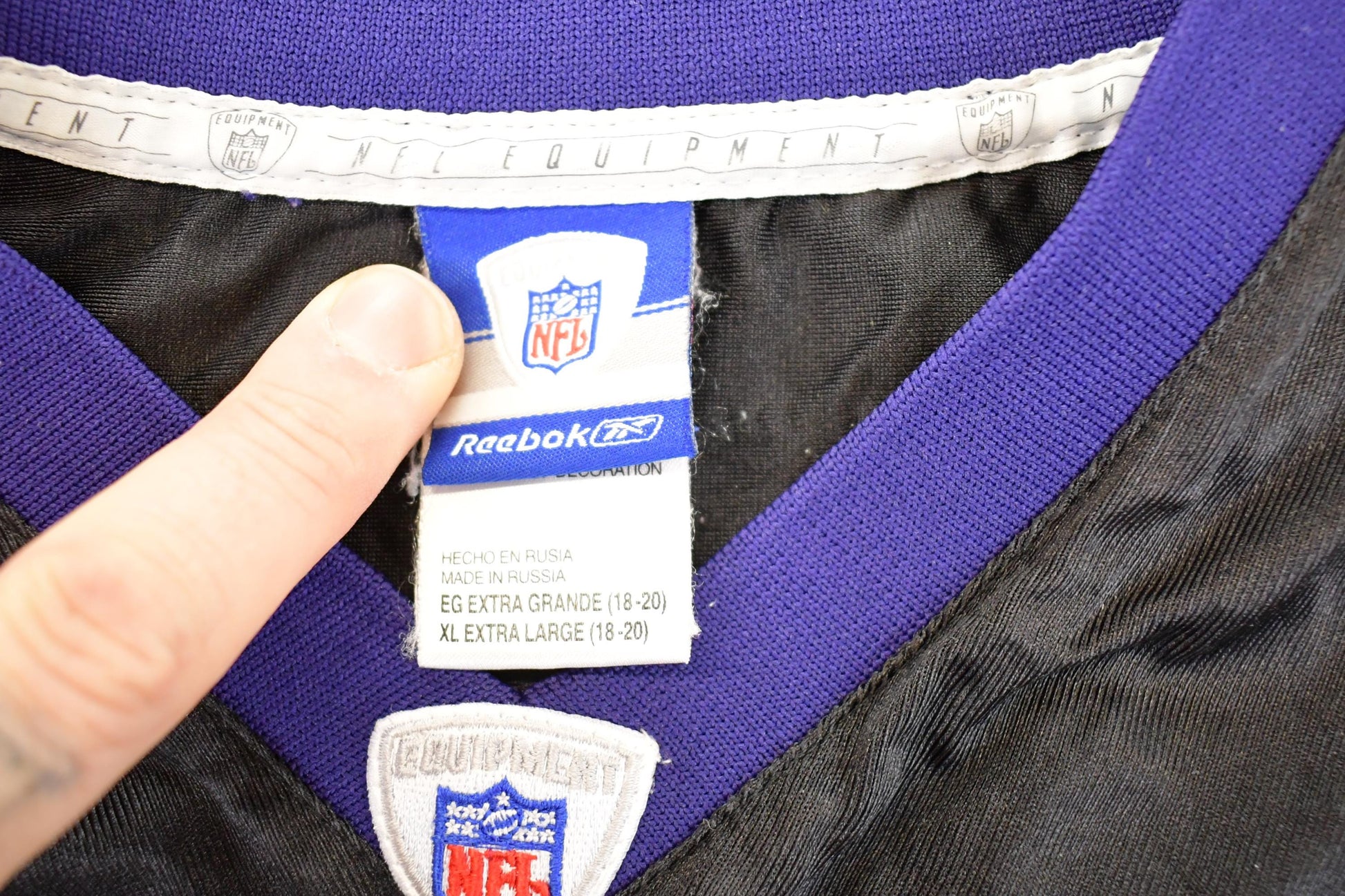Vintage Y2K Baltimore Ravens Reebok NFL Jersey Men's M from propervintagecanada