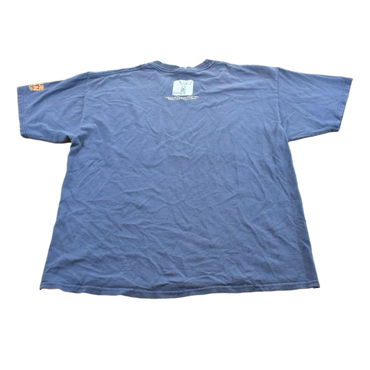 Vintage Y2K Blue Man Group Rock Concert Movements Band T-Shirt Men's L from propervintagecanada